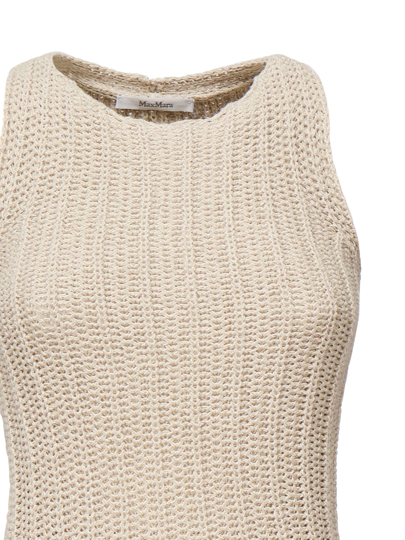 Max Mara Sleeveless Flared Maxi Dress