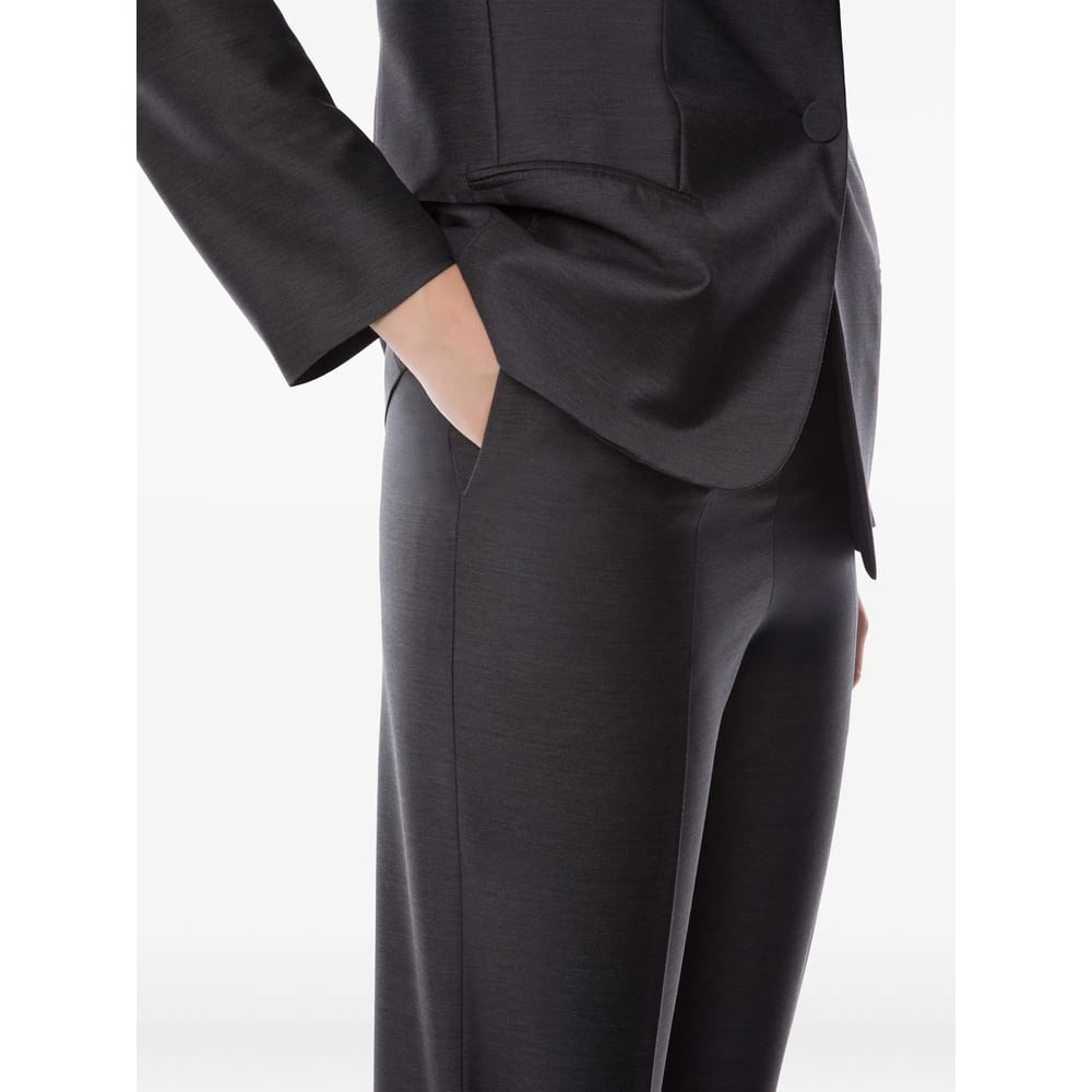 Alberta Ferretti Alberta Ferreti Grey Viscose Cropped Pants In Gray