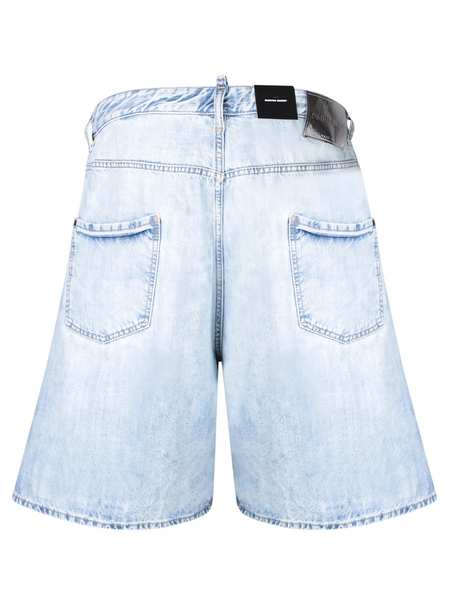 Shop Dsquared2 Palm Beach Light Blue Shorts