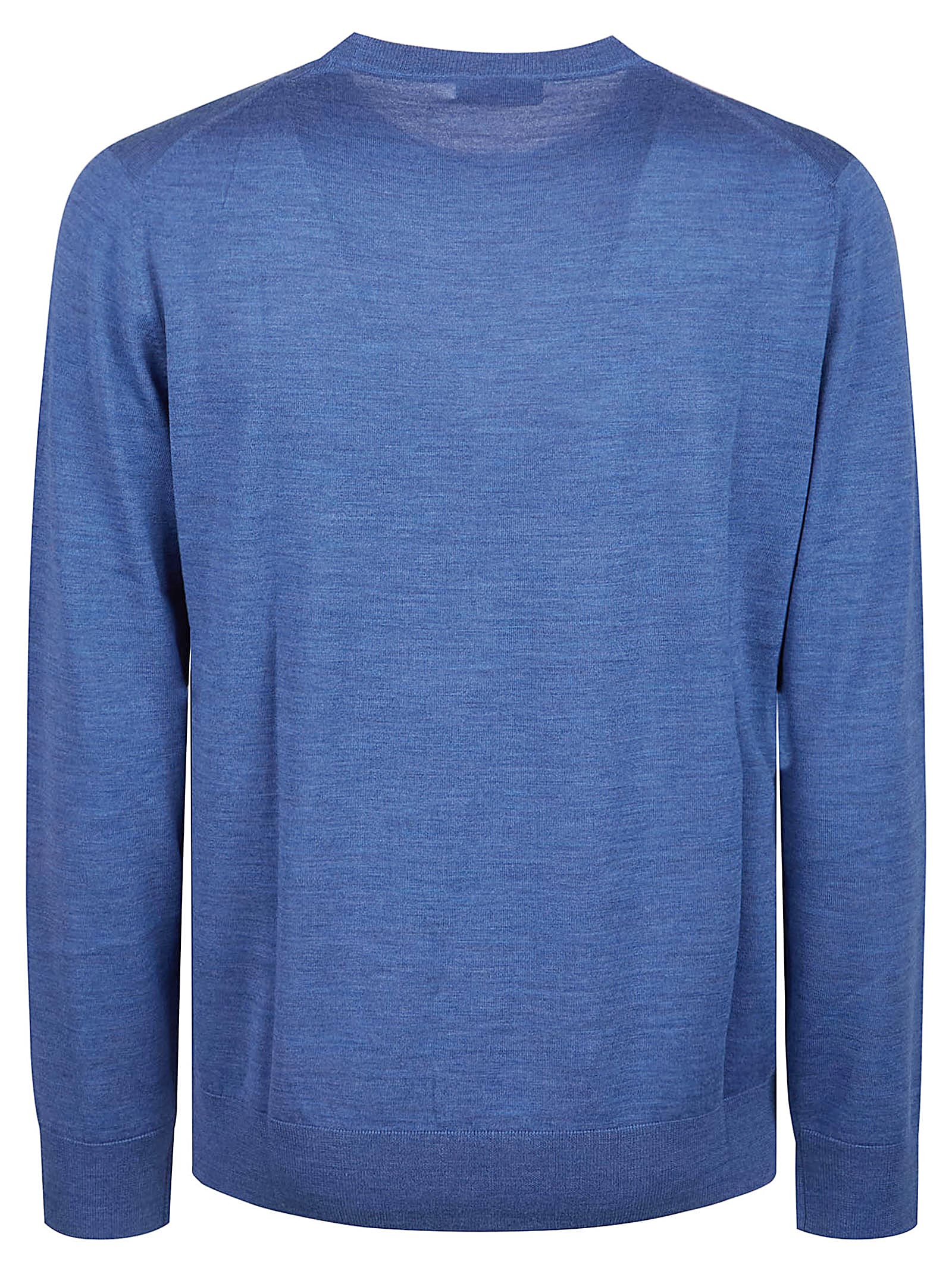 Ballantyne Plain Sweater In Soft Denim