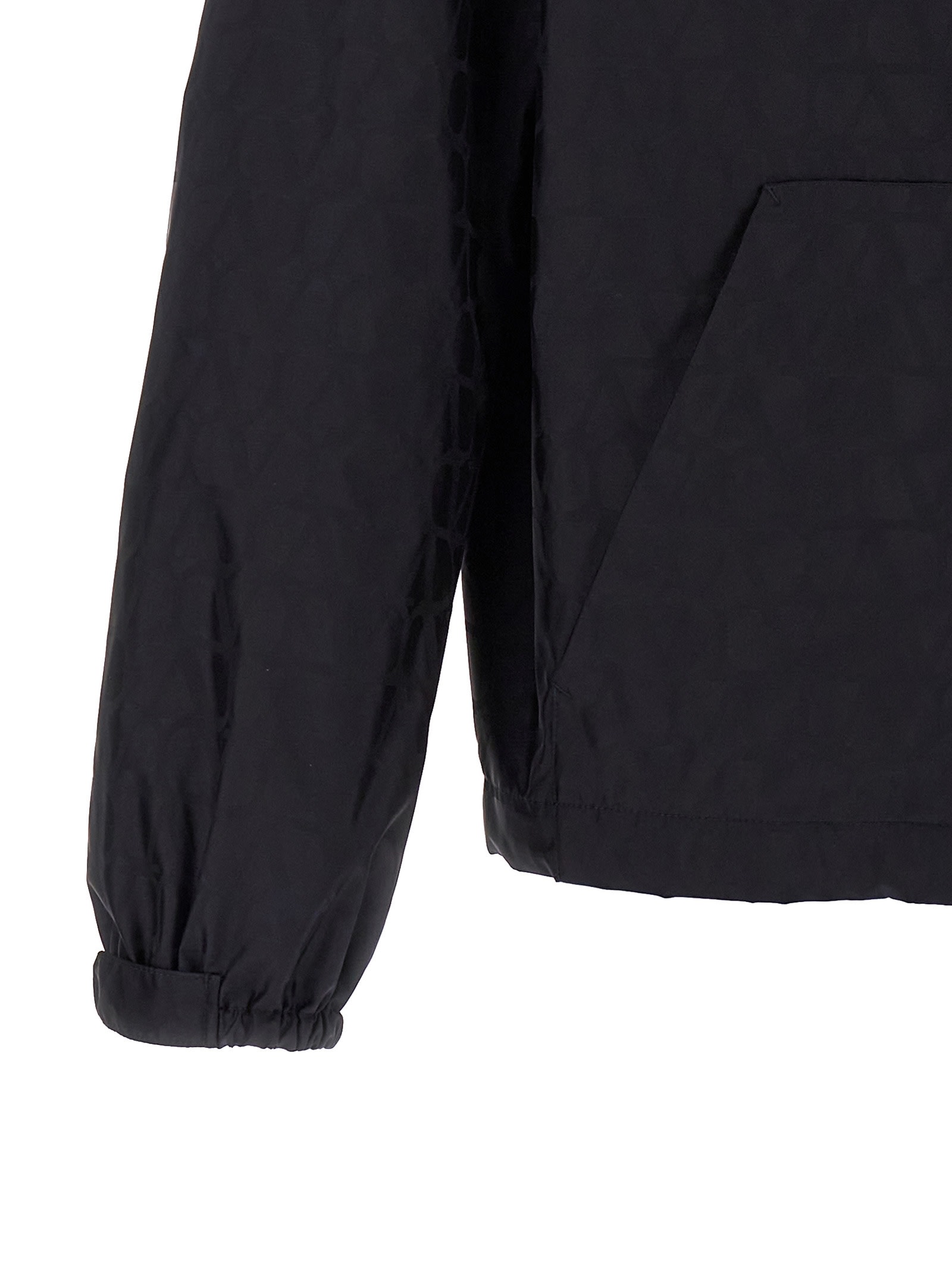 Valentino Windbreaker Iconographe Geometric Pattern In Blue