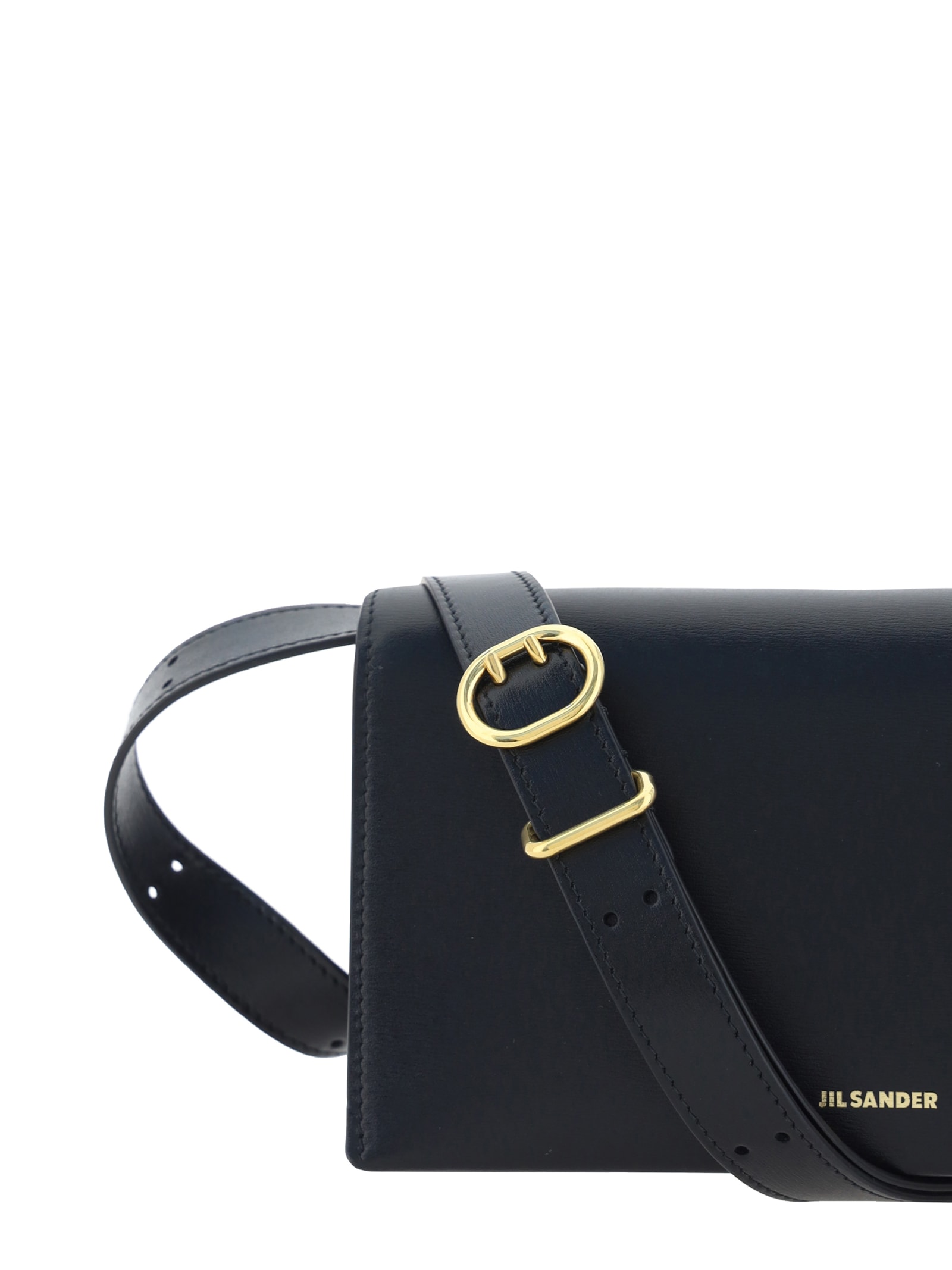 Shop Jil Sander All-day Shoulder Bag In Black