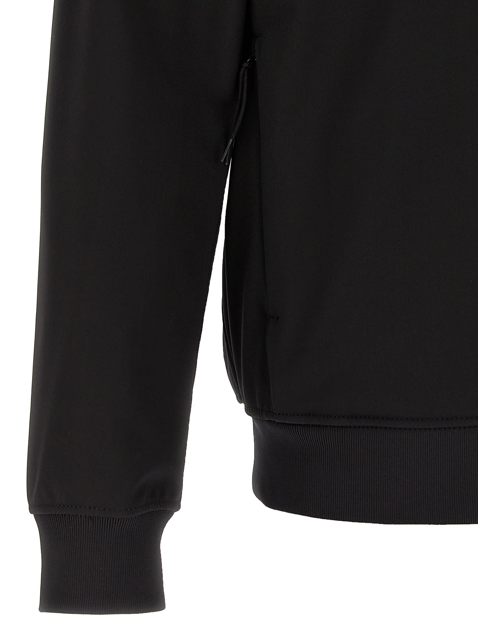 Stone Island Lightweight Hooded Jacket In Black