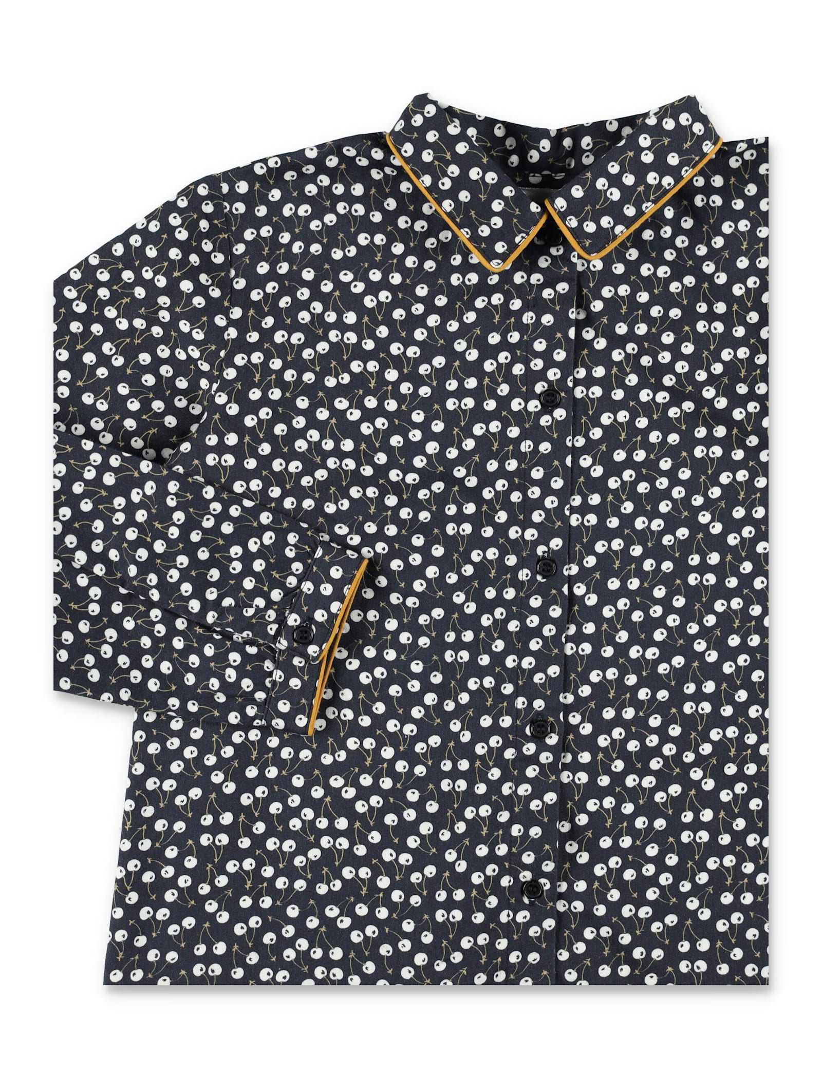Bonpoint Hyacinth Girls Blouse With Cherry Print In Multi