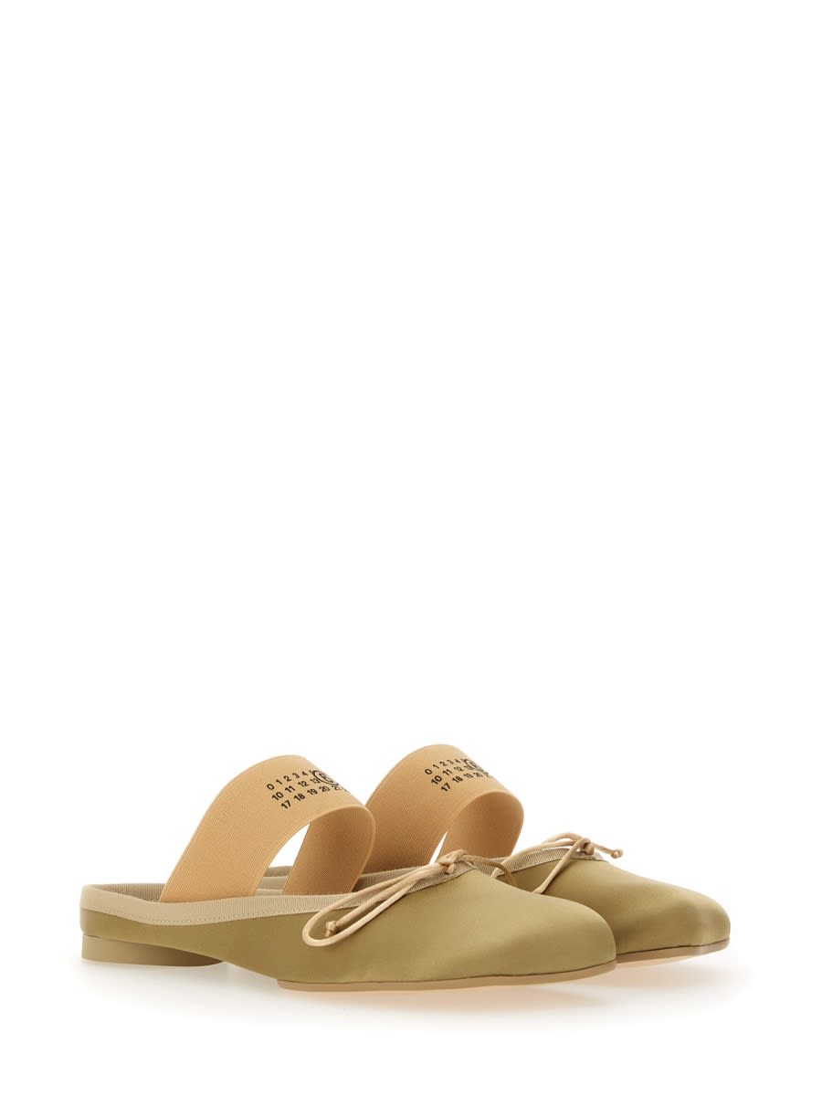 Shop Mm6 Maison Margiela Ballerina With Logo In Three House
