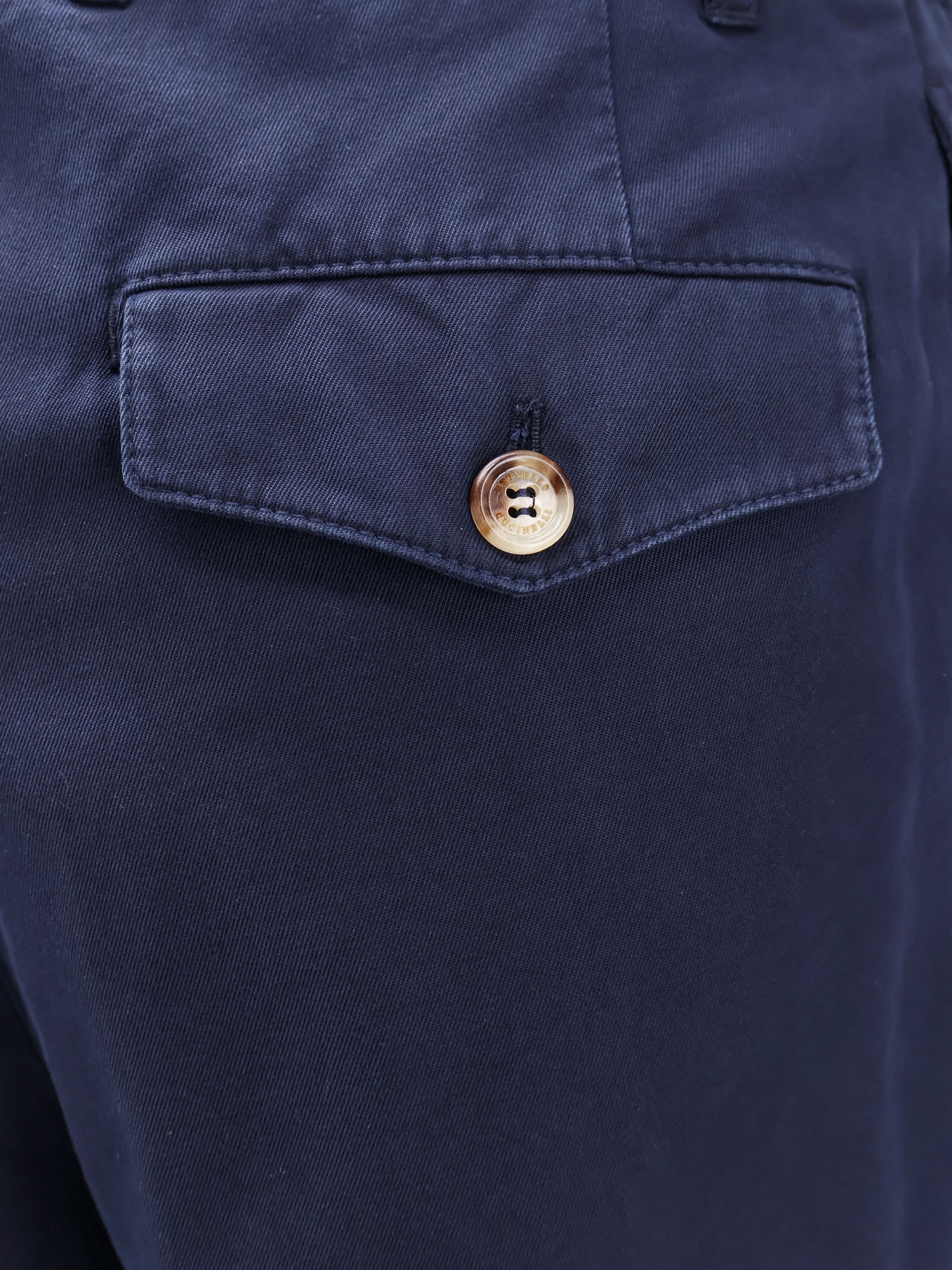 Shop Brunello Cucinelli Trouser In Blue