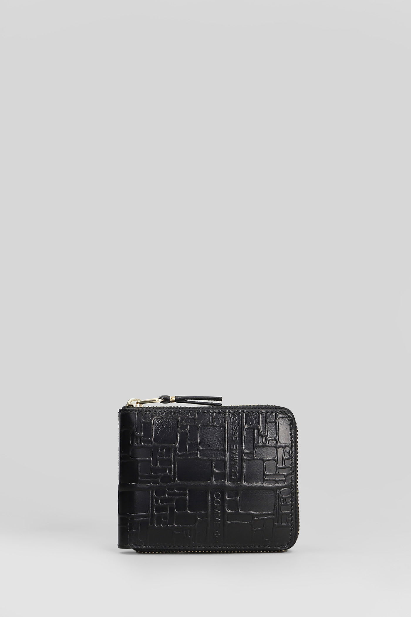Comme Des Garçons Wallet In Black Leather In Black