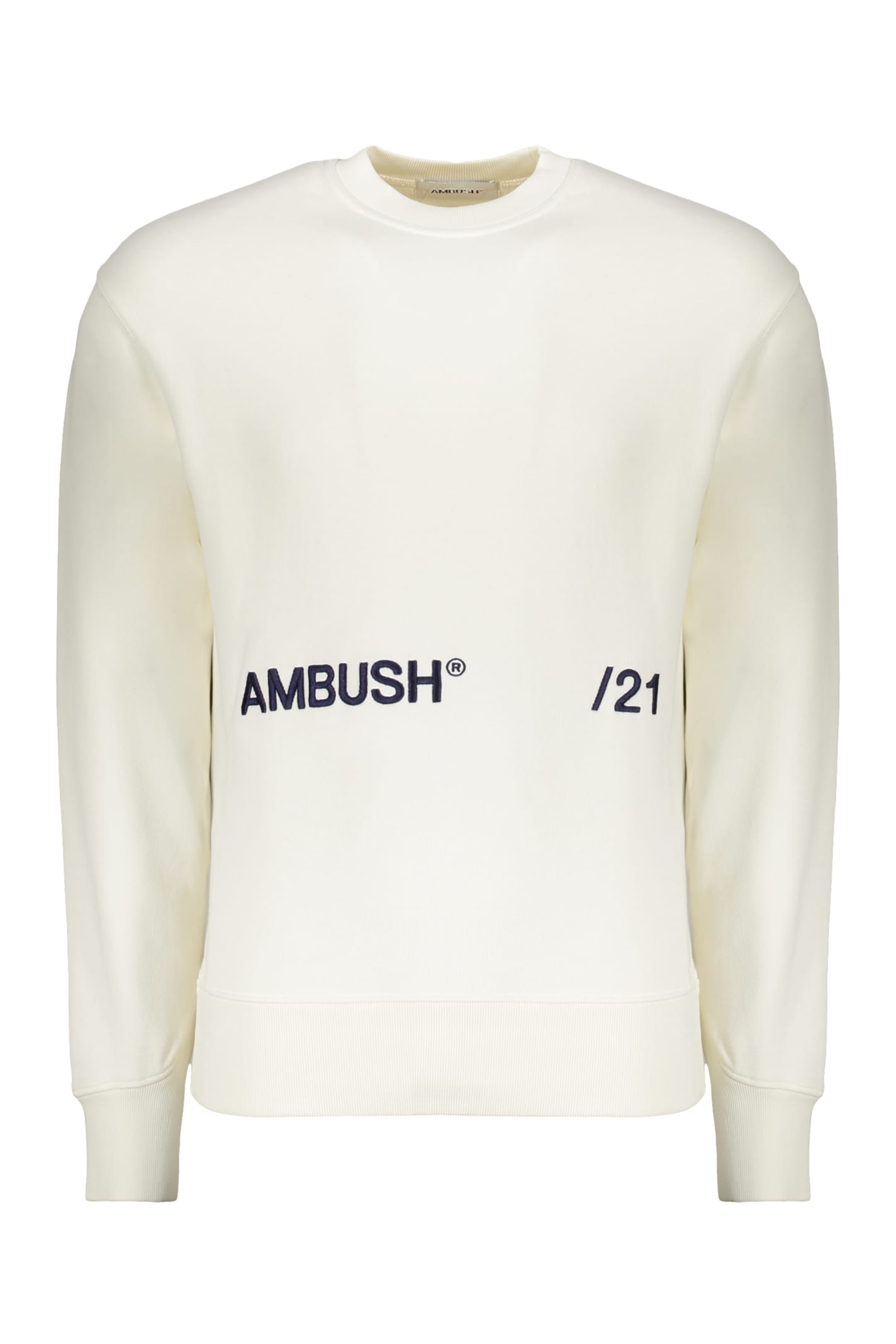 Logo Embroidered Cotton Sweatshirt