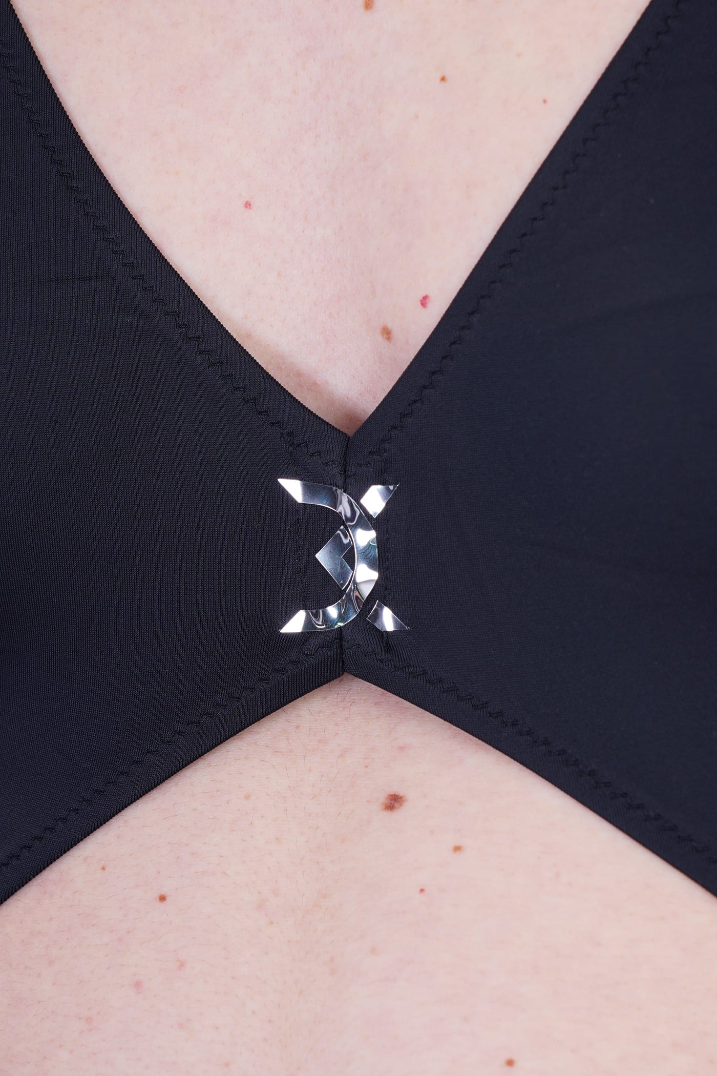 DAVID KOMA BEACHWEAR IN BLACK SYNTHETIC FIBERS