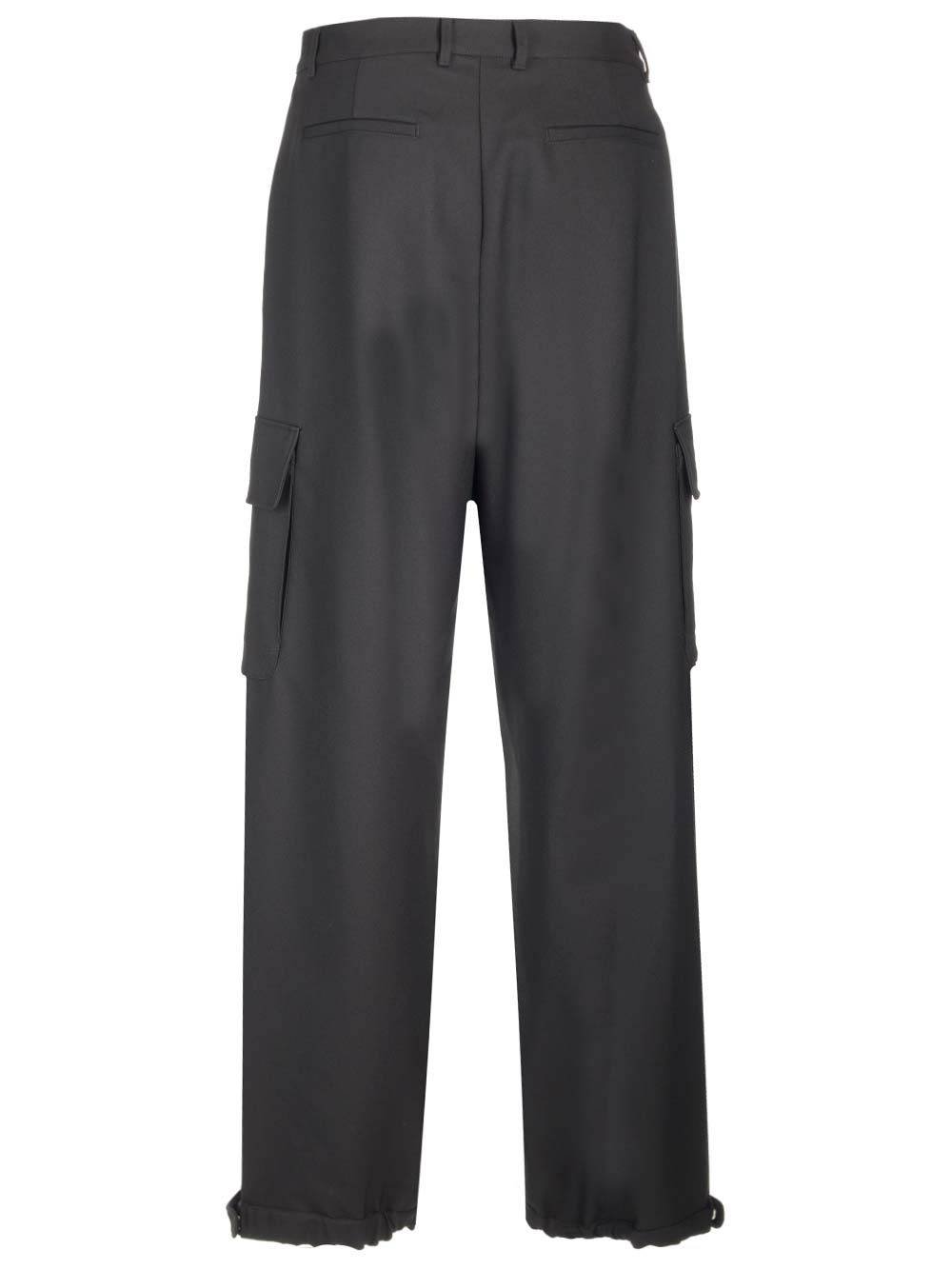 Off-white Man Pants Black Size 32 Polyester In Black