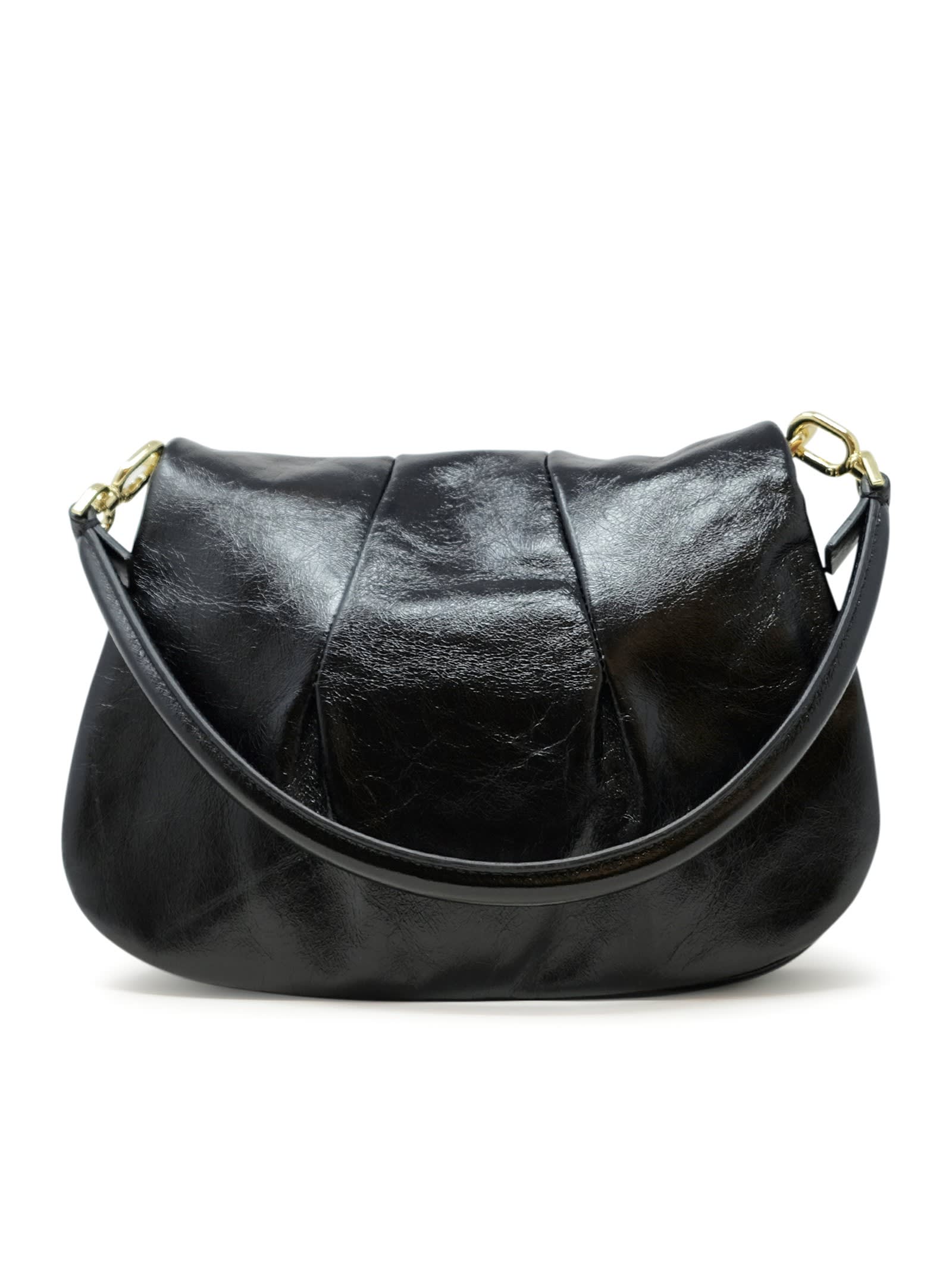 Venus Black Leather Bag