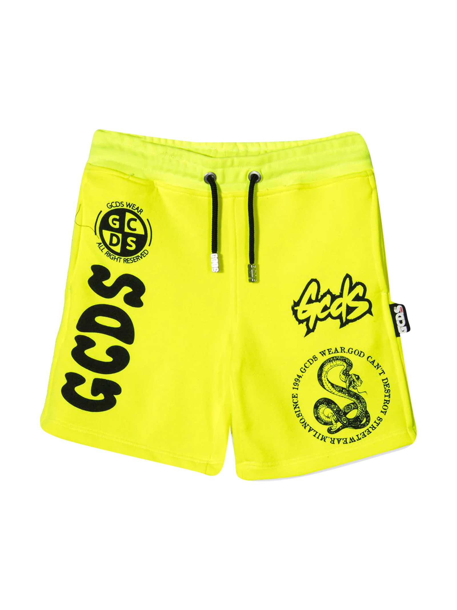 GCDS Mini Yellow Shorts