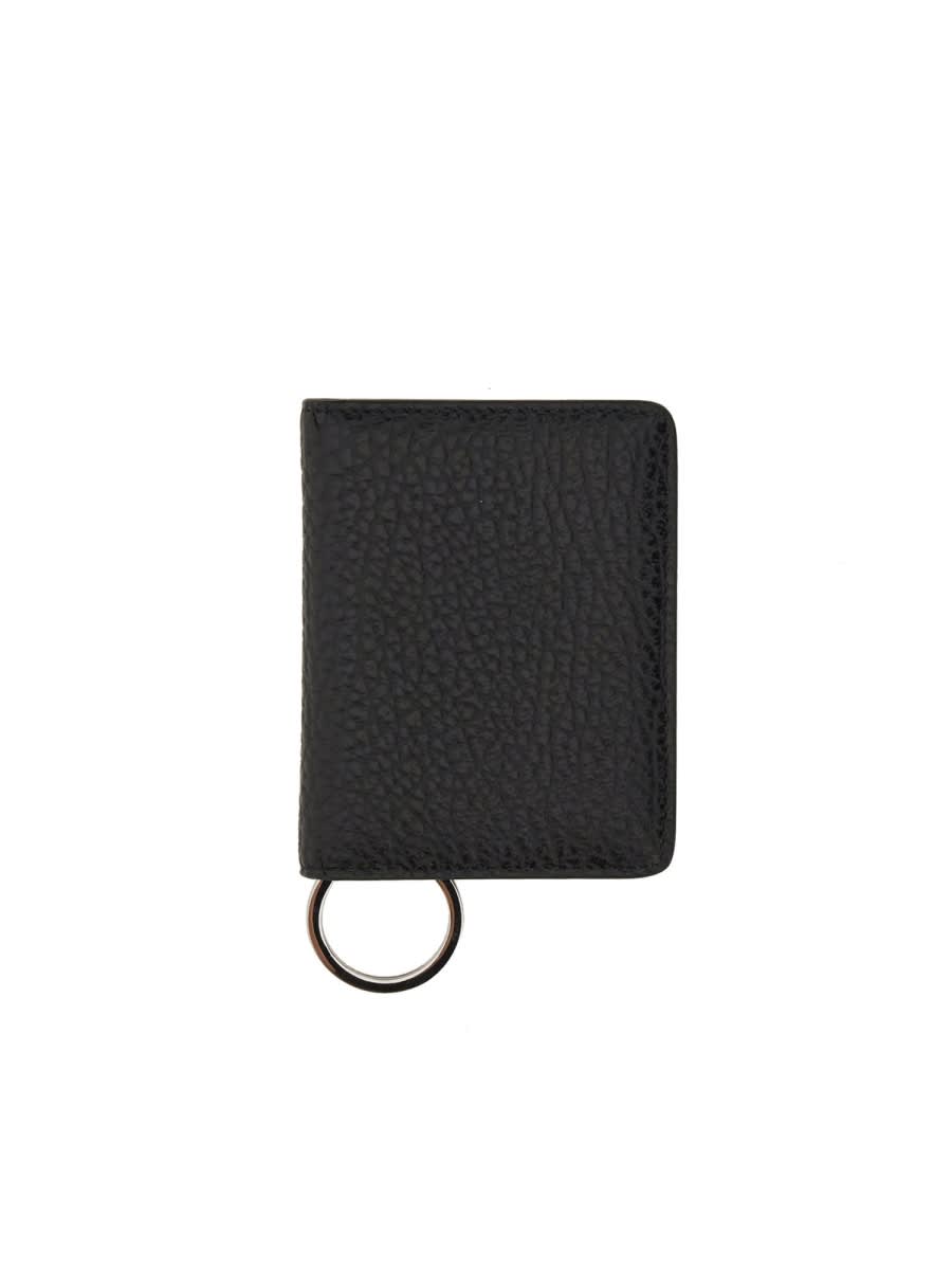 MAISON MARGIELA BIFOLD WALLET WITH KEY RING 