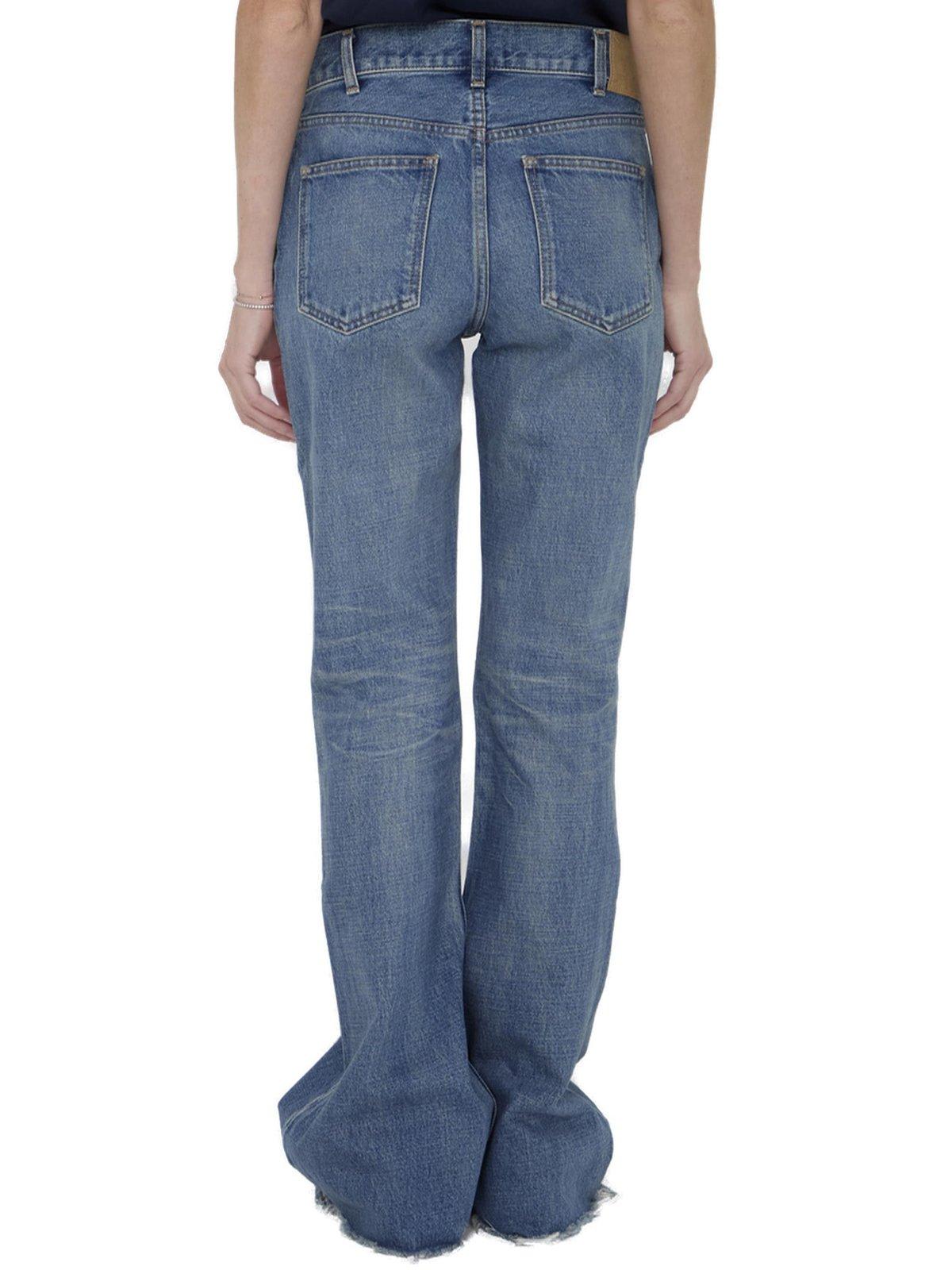 Shop Celine Marco Low-waisted Jeans In Union Wash