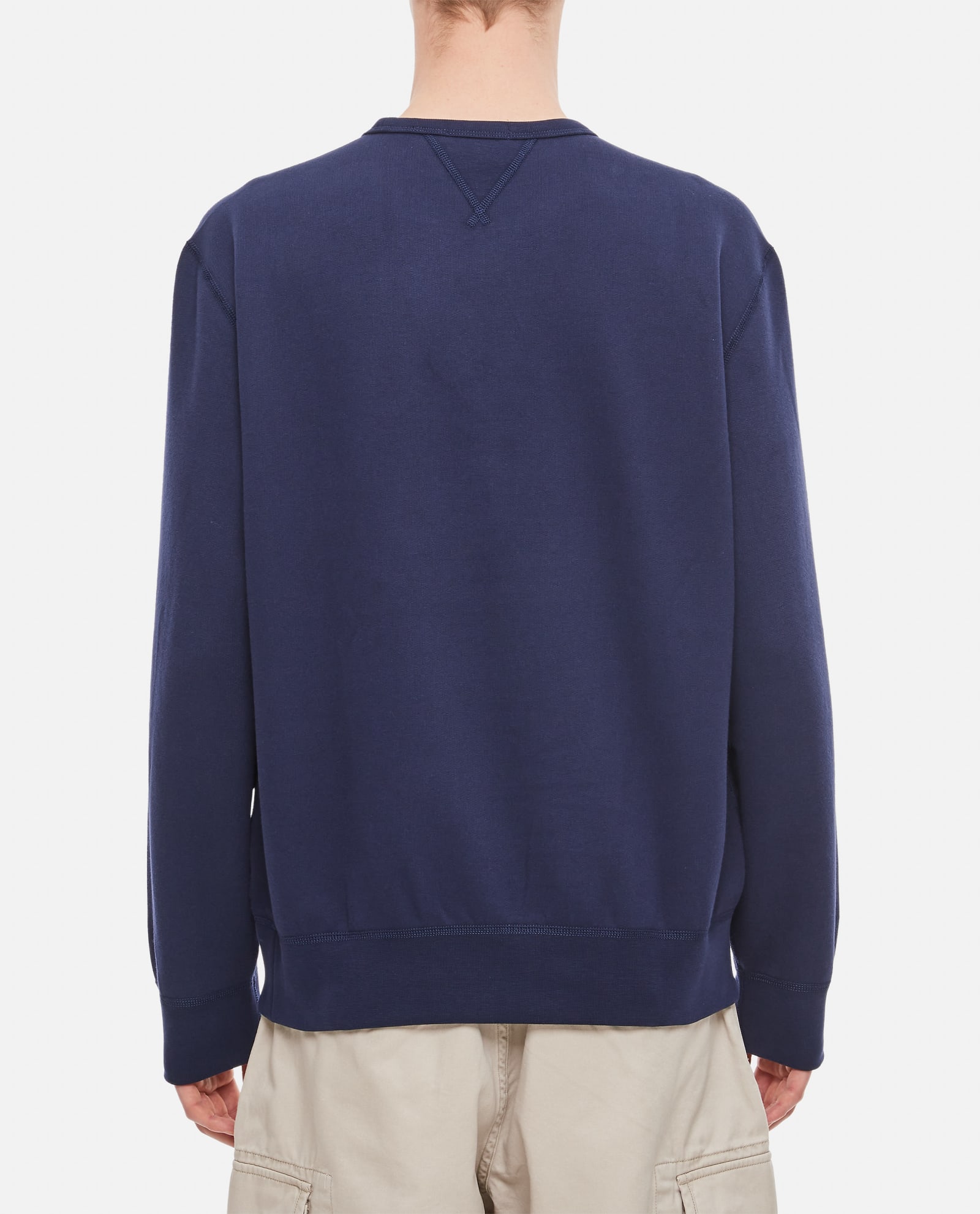 Shop Polo Ralph Lauren Crewneck Knit In Blue