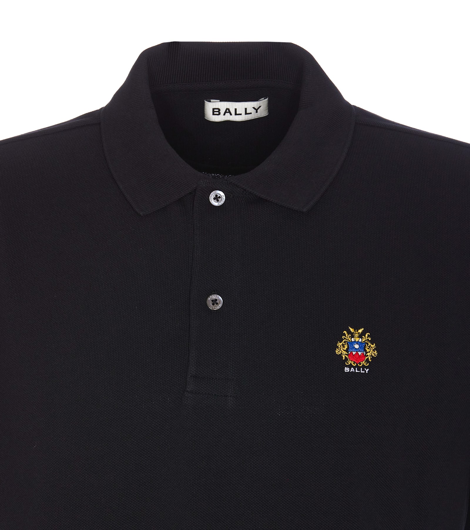 Bally Logo Polo In Black