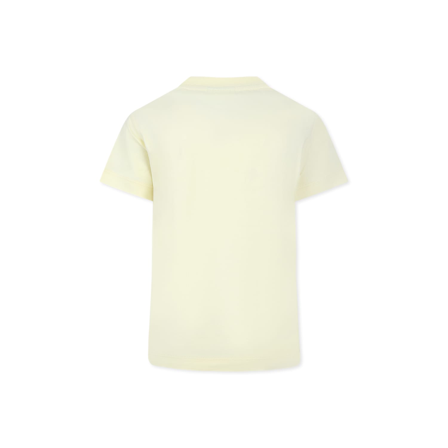 FENDI YELLOW T-SHIRT FOR KIDS WITH LOGO