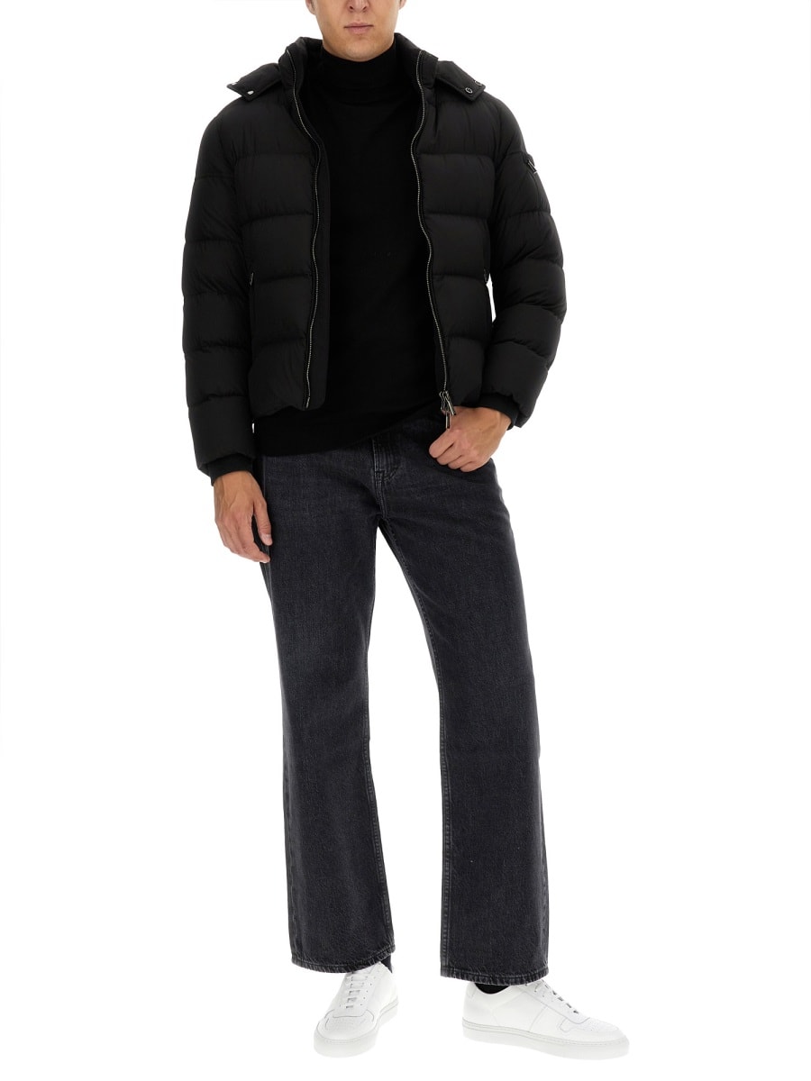 Shop Moorer Jacket Brett-skt In Black