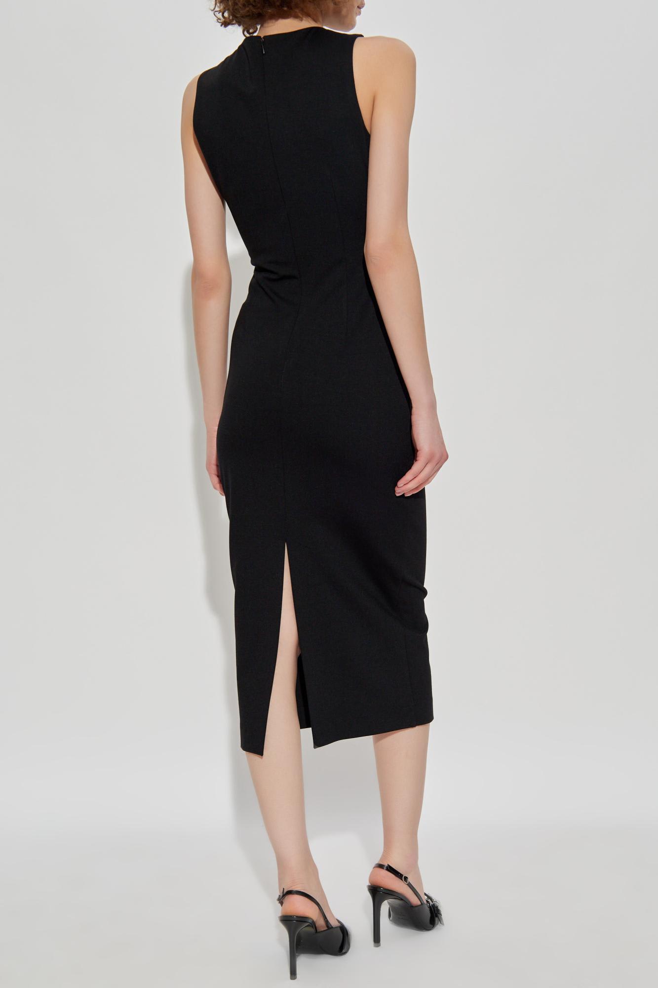 Versace Jeans Couture Punto Milano Barbara Dress In Animal Print