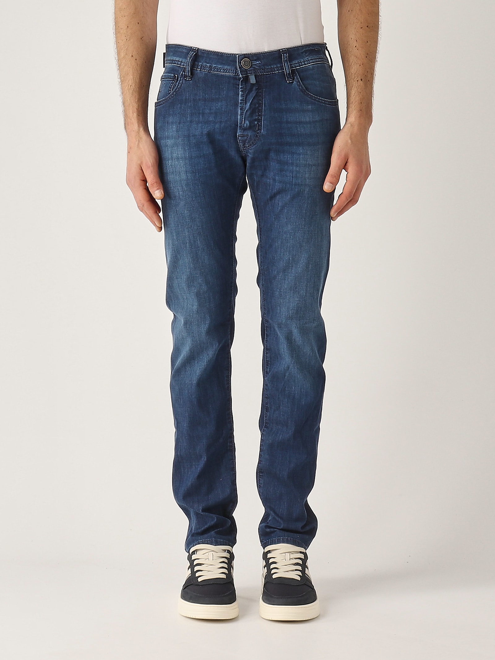 Jacob Cohen Slim Fit Trousers Five Pockets In Blue