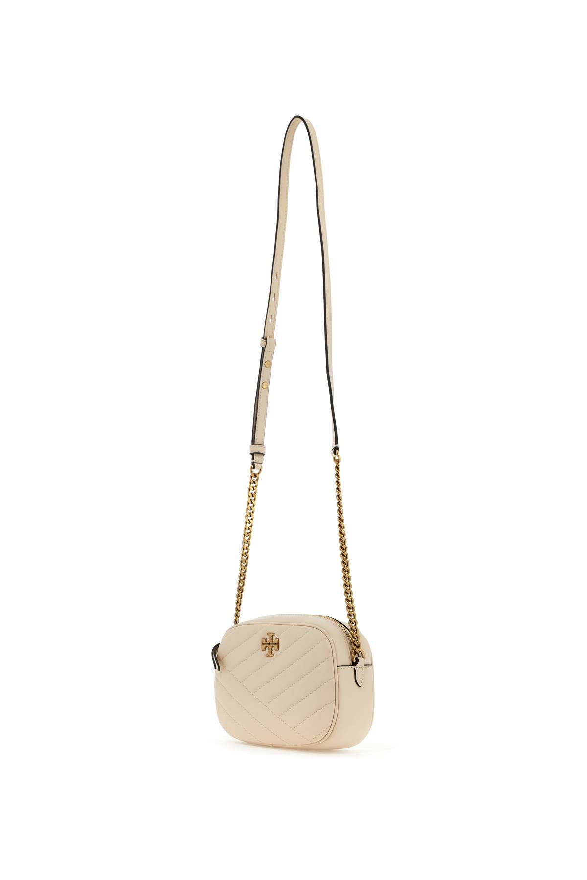 Shop Tory Burch Chevron Small Kira Camera Bag In New Cream