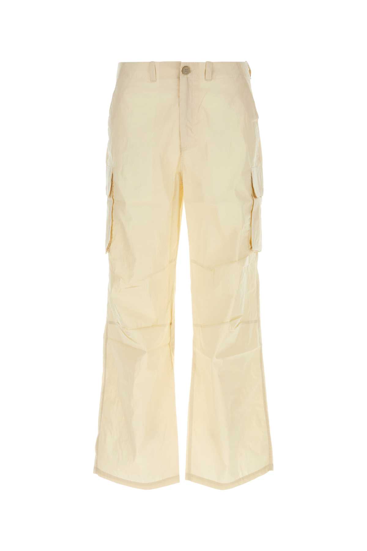 Cream Cotton Blend Mount Cargo Pant