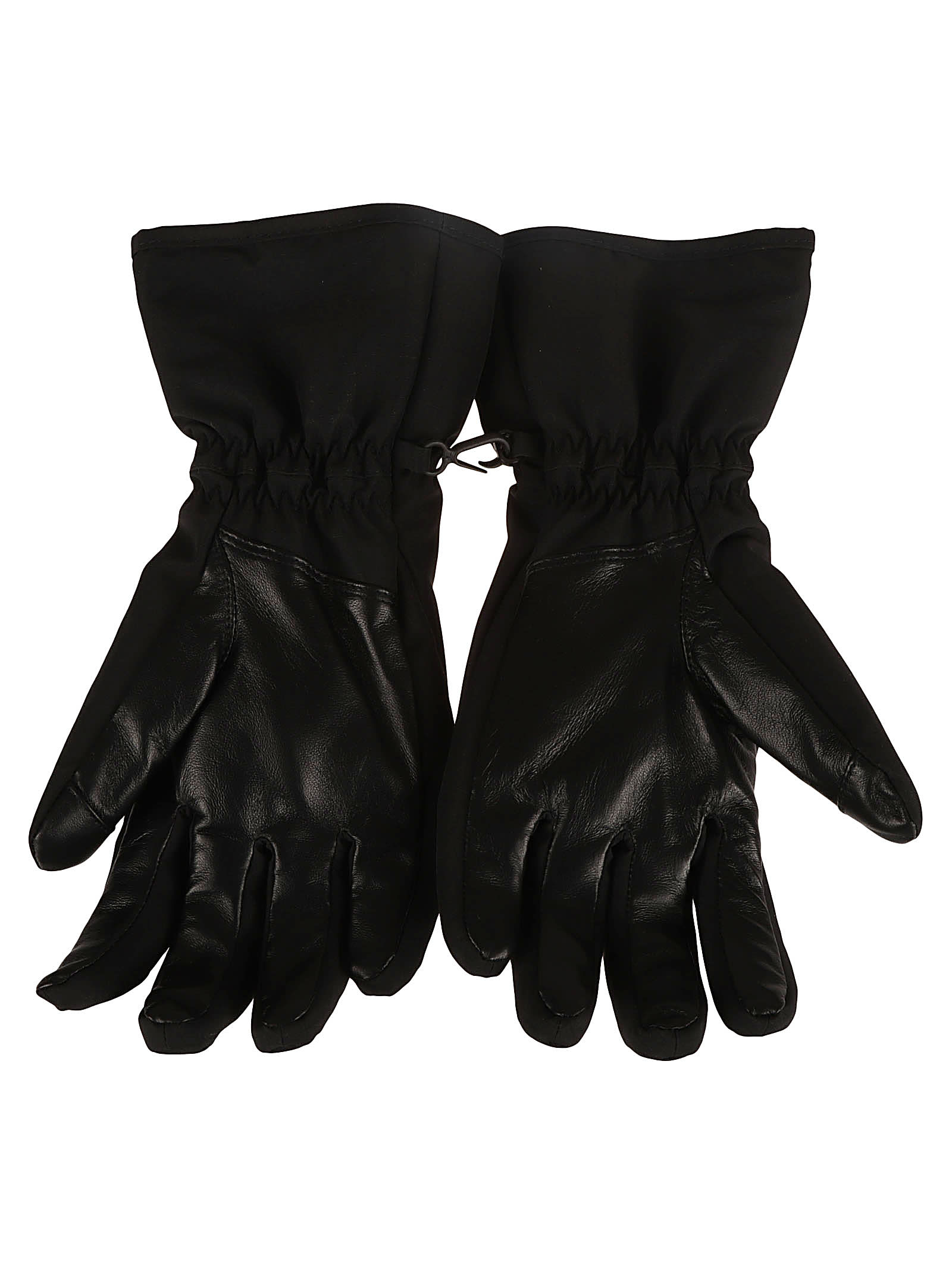 Shop Balenciaga Misloves Ski Gloves In Black