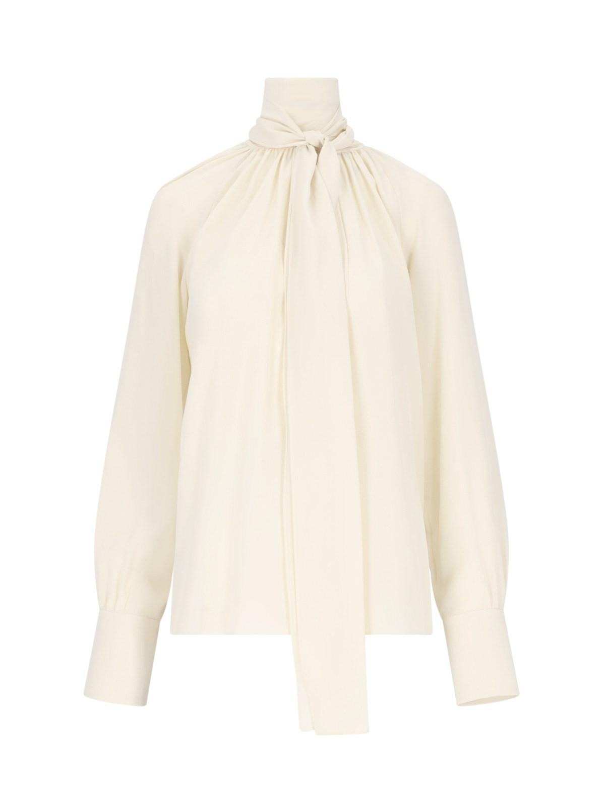 Shop Givenchy Shirt With Ruffles In White