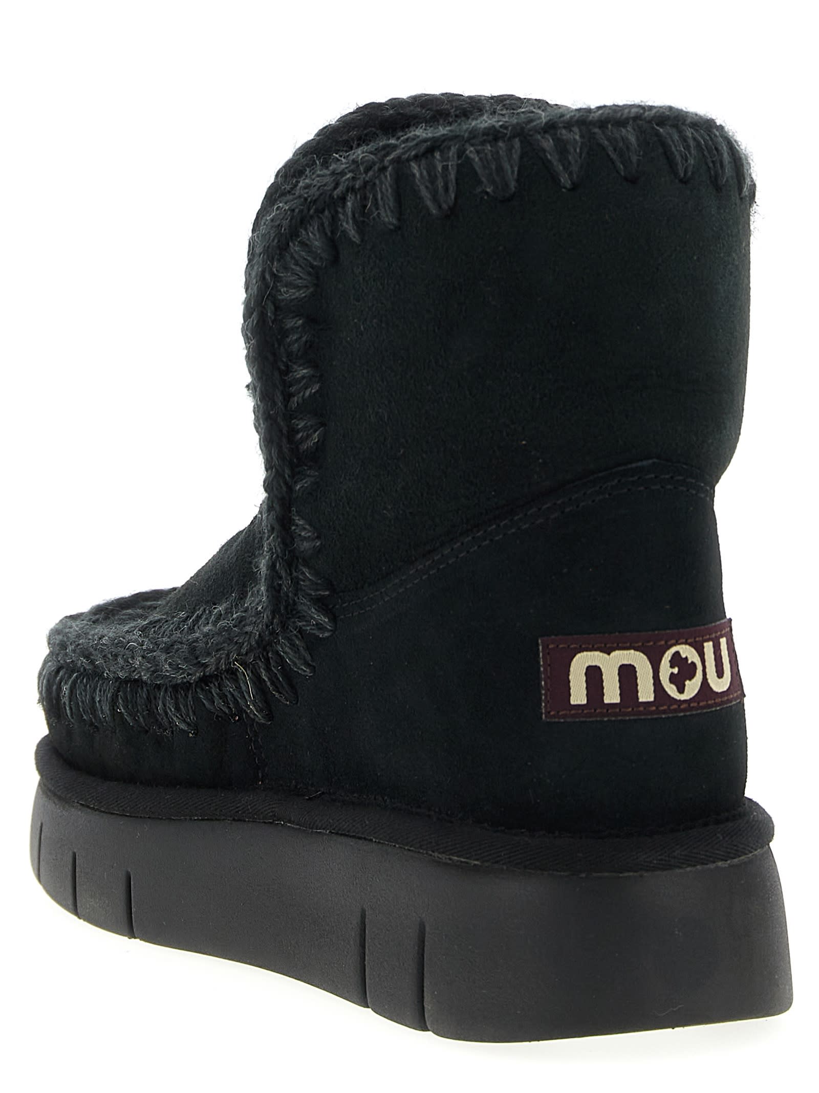 Mou Eskimo 18 Bounce Ankle Boots In Black