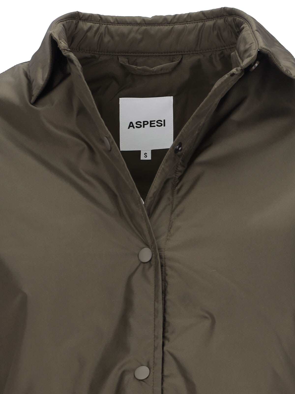 Shop Aspesi Glue Shirt Jacket In Green