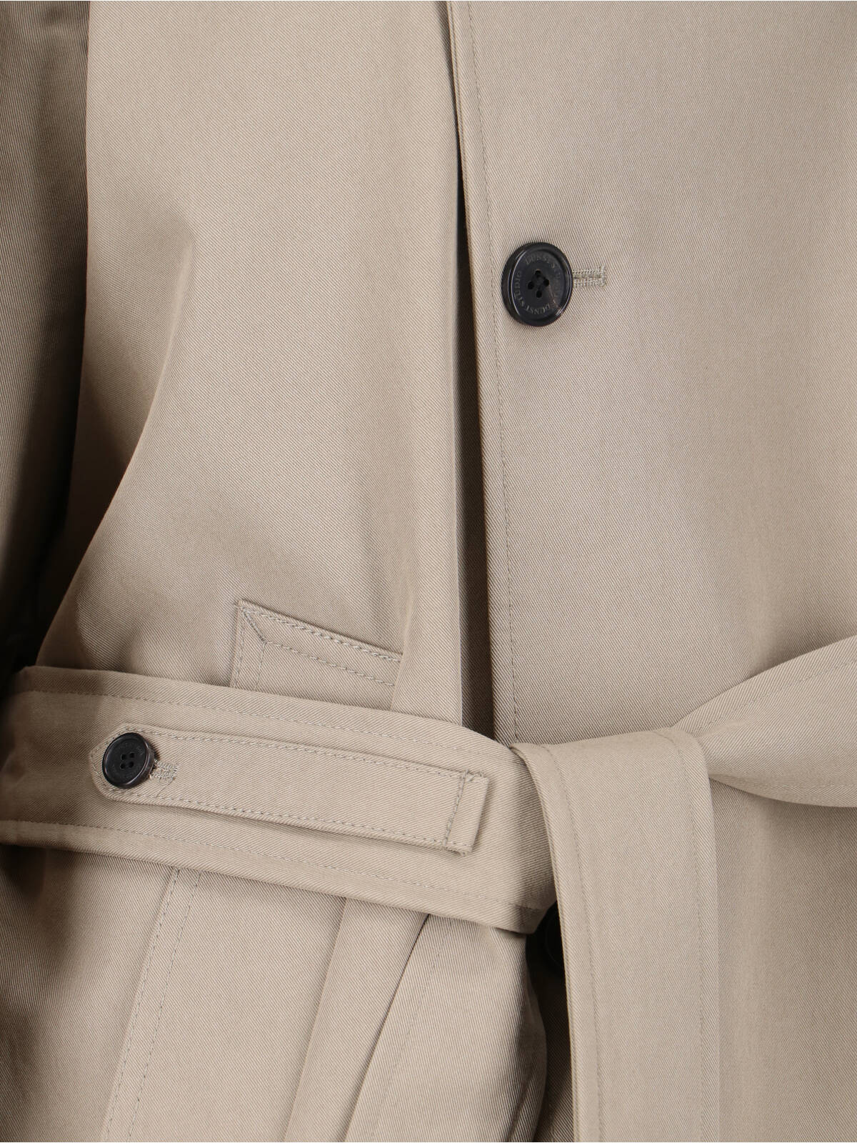 Dunst Cotton Blend Trench Coat In Silver