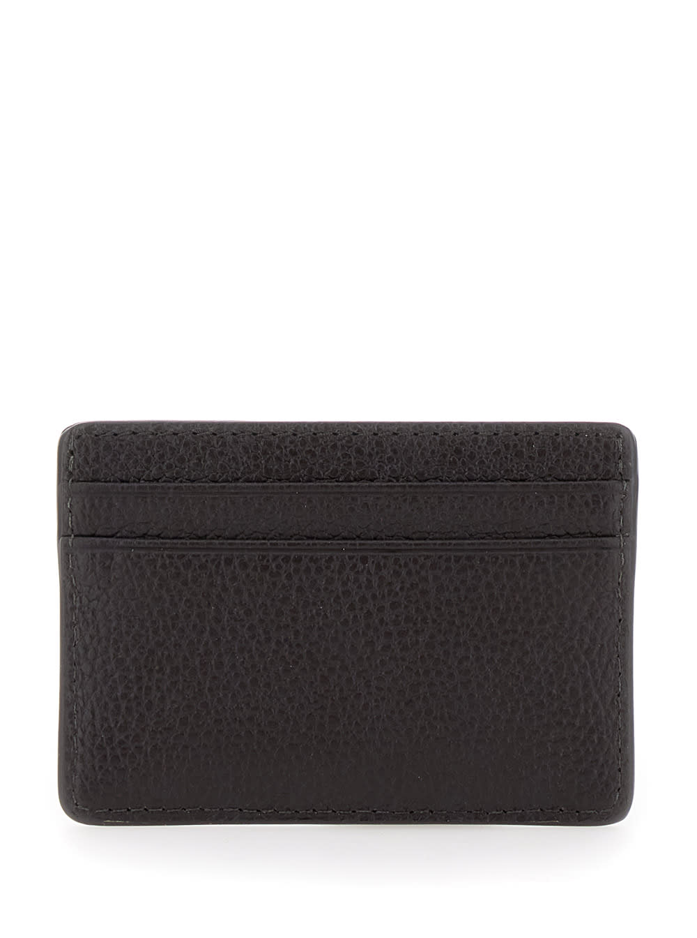 MICHAEL MICHAEL KORS BROWN CARD-HOLDER WITH LOGO LETTERING IN LEATHER WOMAN 