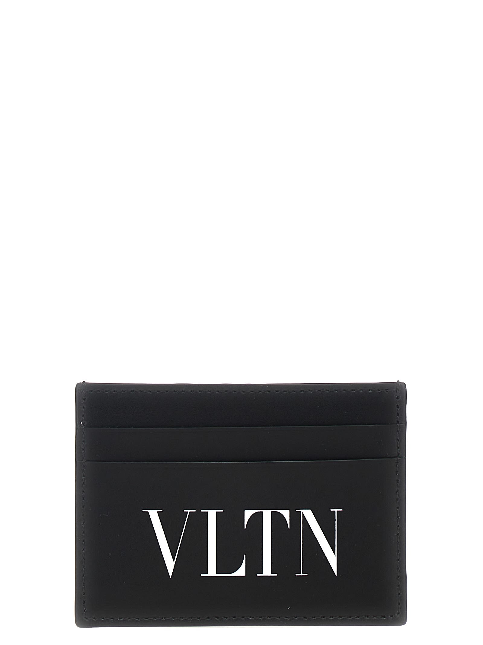 Shop Valentino Garavani Vltn Cardholder In White/black