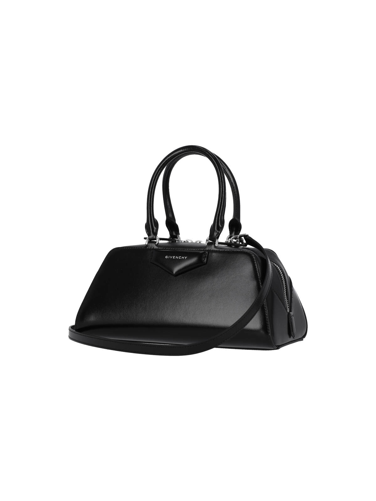Givenchy Small Antigona East-west Bag In Box Leather In Black