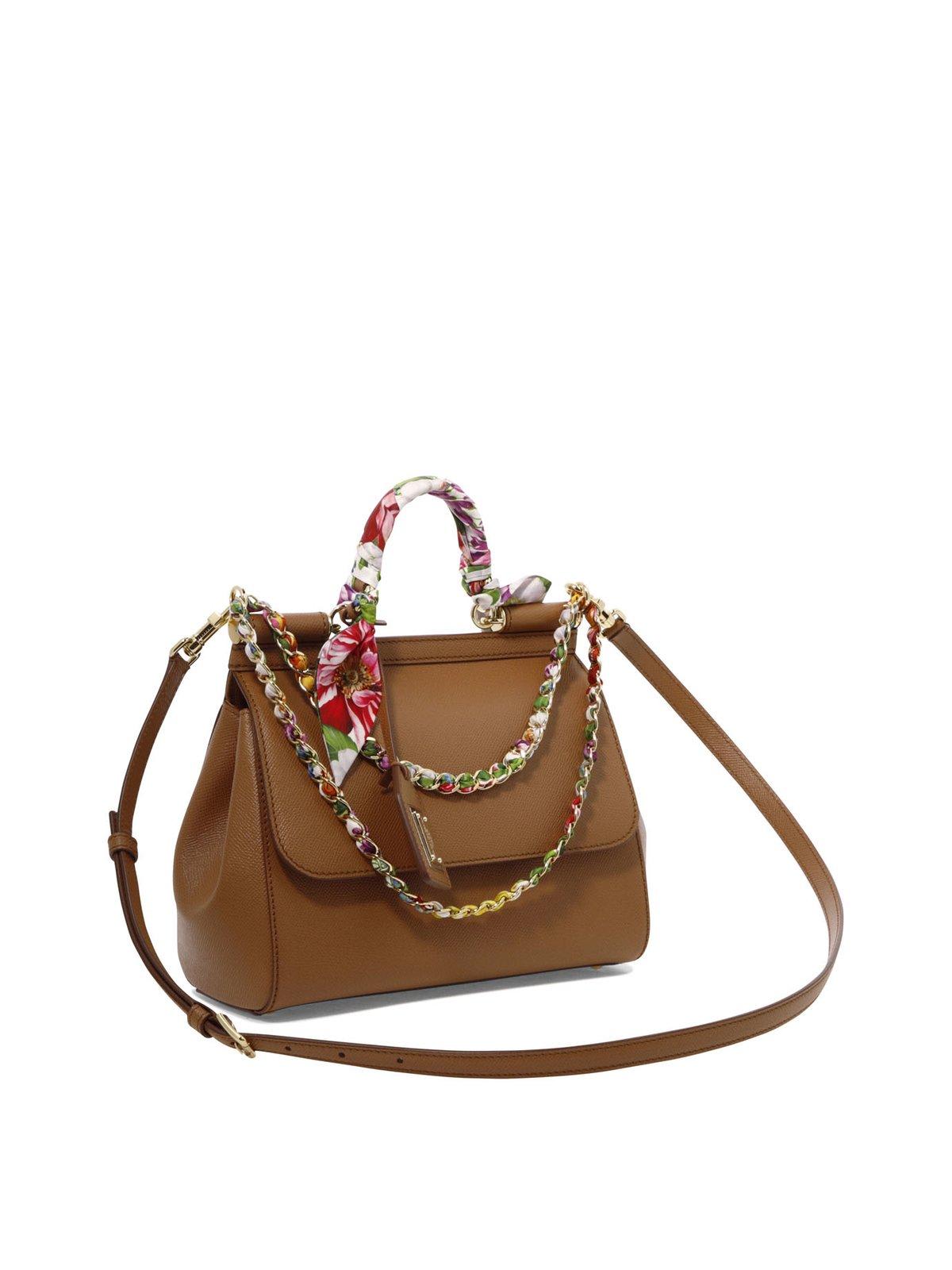 Medium Sicily Bag - Caramello