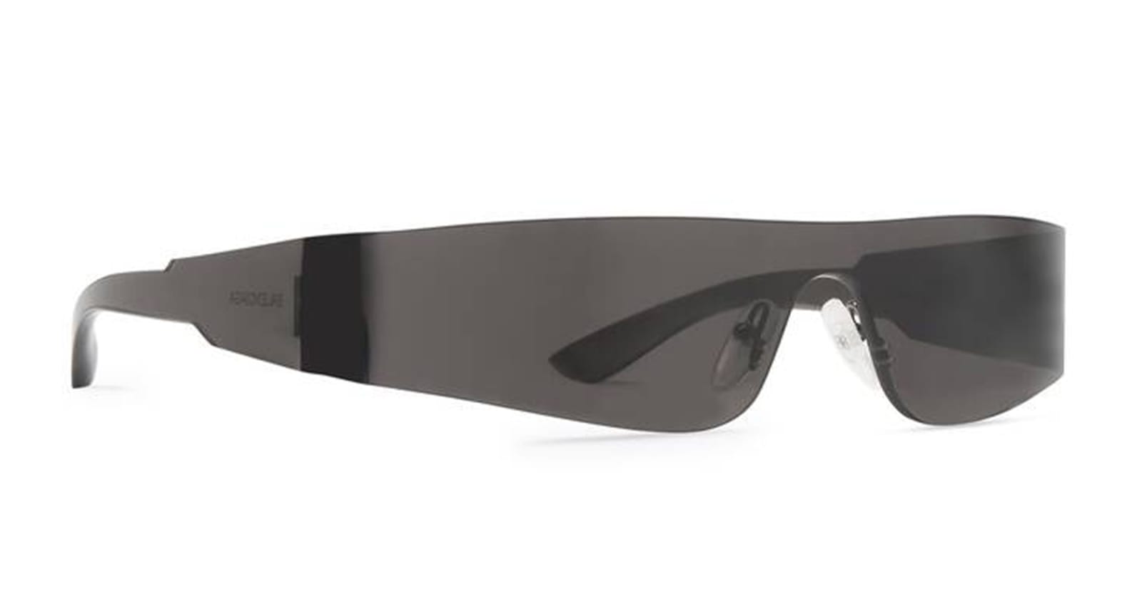 Shop Balenciaga Mono Rectangle - Black Sunglasses