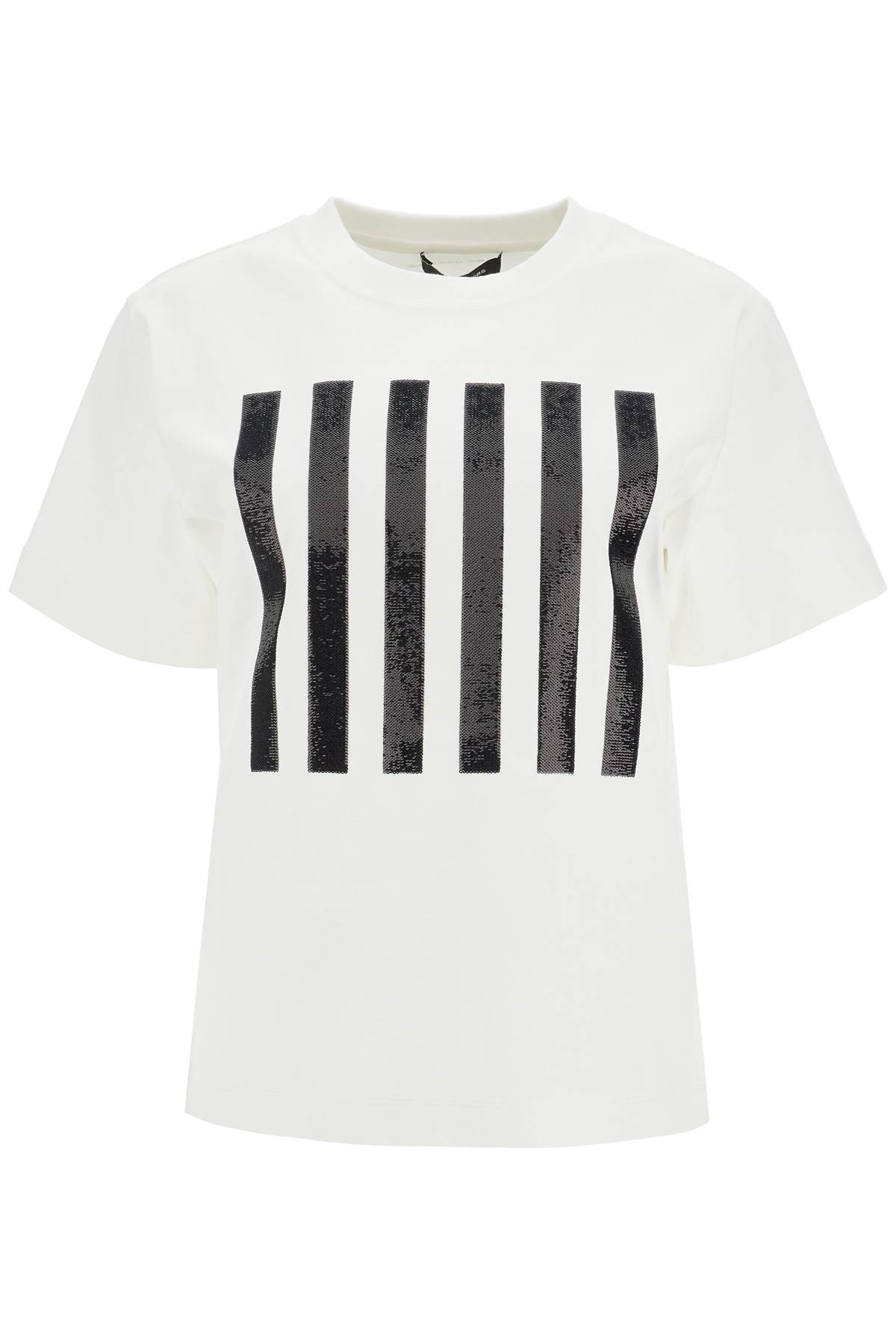 Shop Marc Jacobs T-shirt The Stripe Box Tee In White (white)