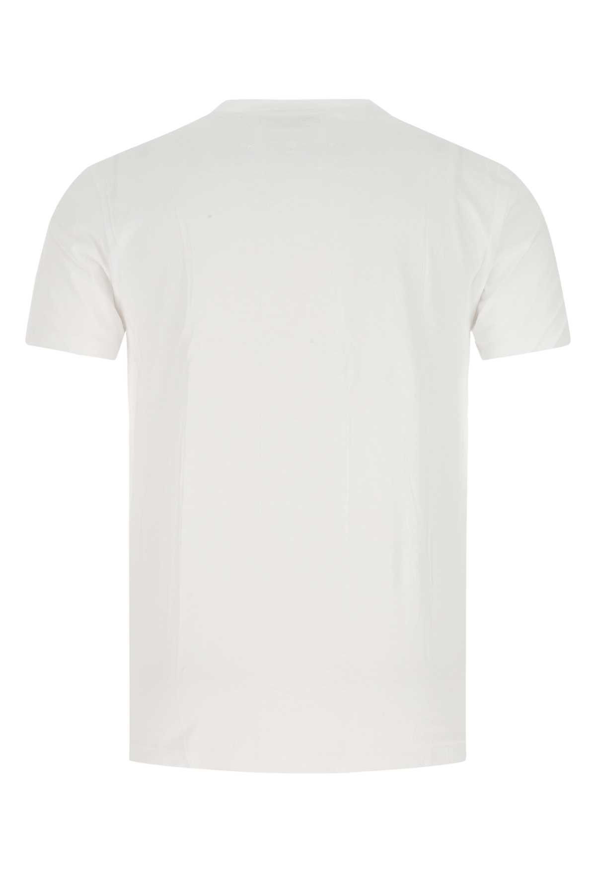Maison Margiela Multicolor Cotton T-shirt Set In Greywhitecream