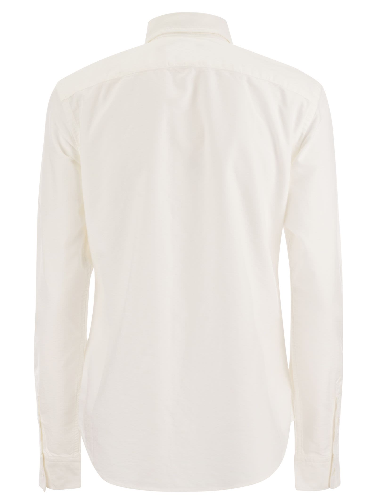 Shop Polo Ralph Lauren Classic-fit Oxford Shirt In White