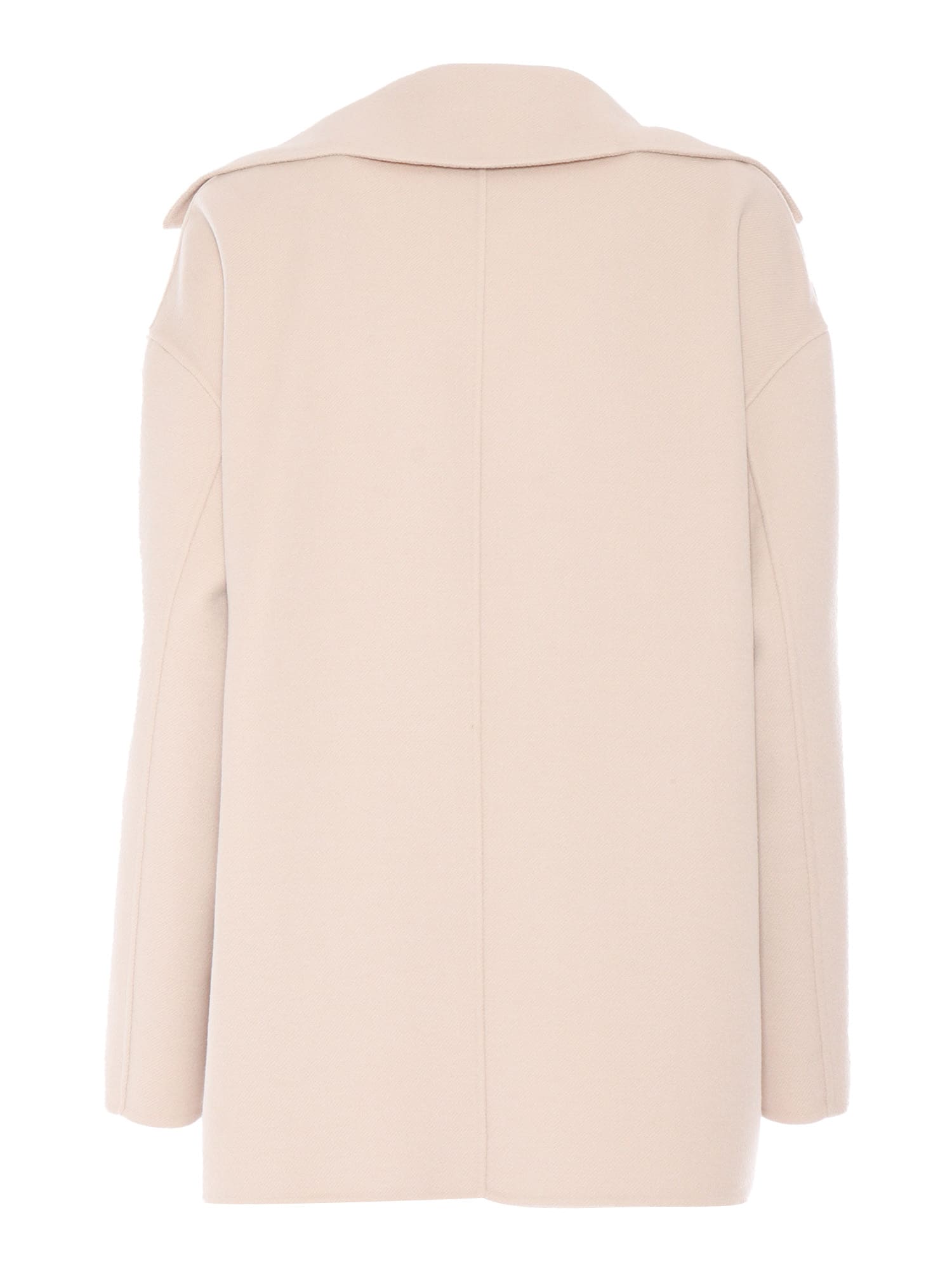 Shop Max Mara Spadino Beige Short Coat