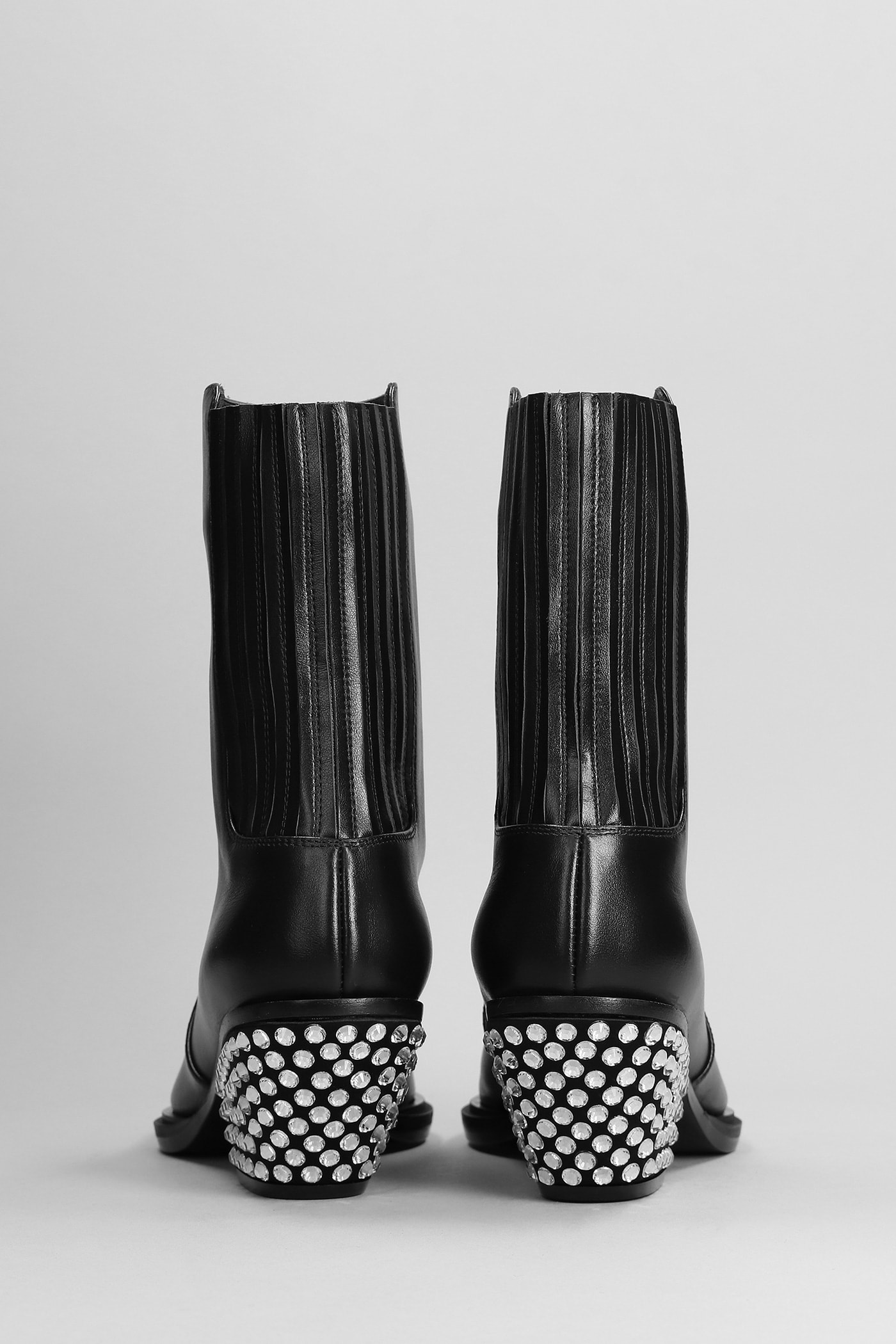 Shop Giuseppe Zanotti Texan Ankle Boots In Black Leather