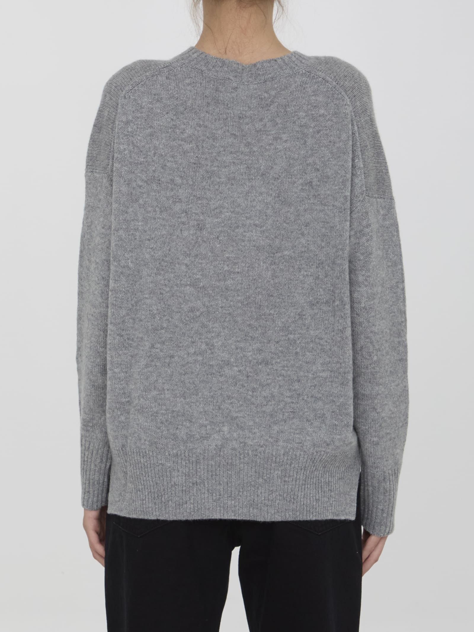 Shop Allude Cashmere Jumper In Grey