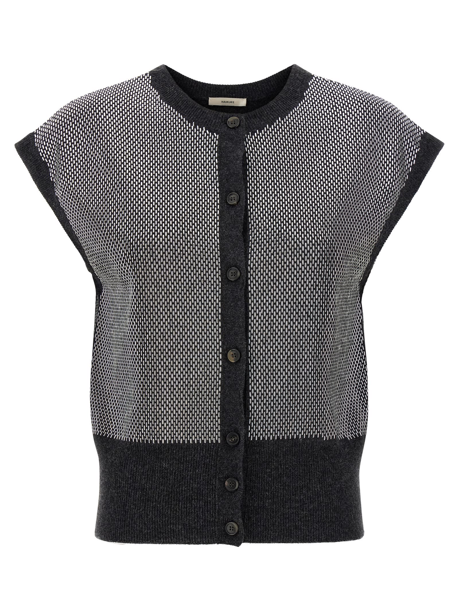 Haikure Kirby Gilet Gray In Gray