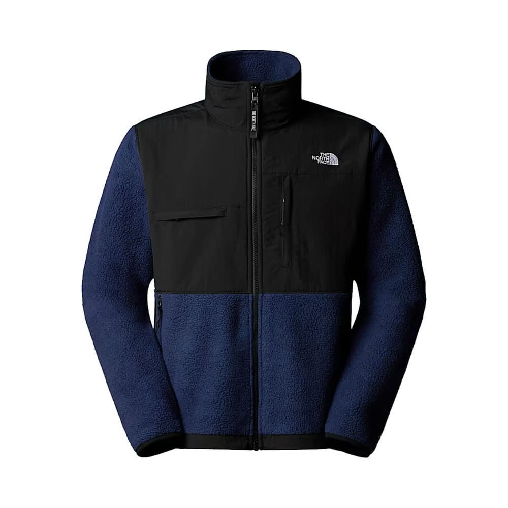 The North Face Logo Vertical Collar Grab Velvet Casual Jacket In Black