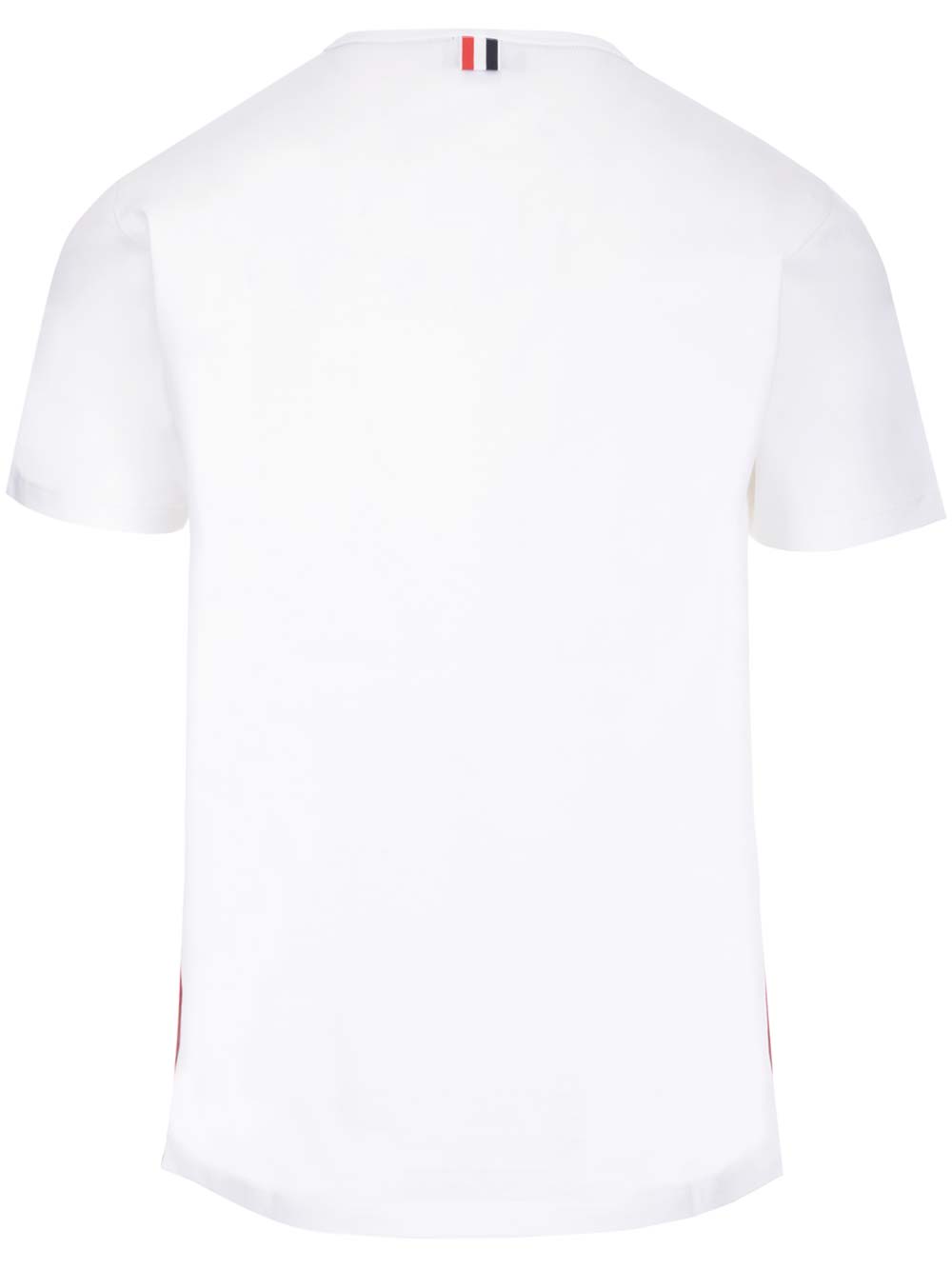 Shop Thom Browne White Rwb Stripe T-shirt