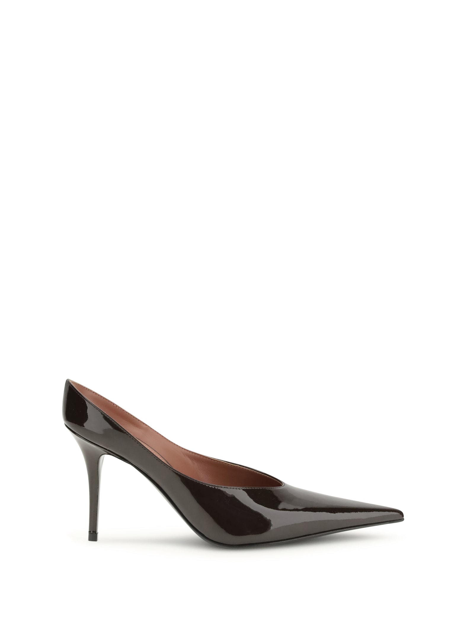 Amina Muaddi Anok Décolleté Mules In Black