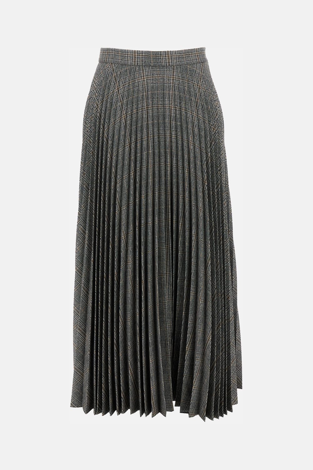 True Royal Pleated Skirt In Black