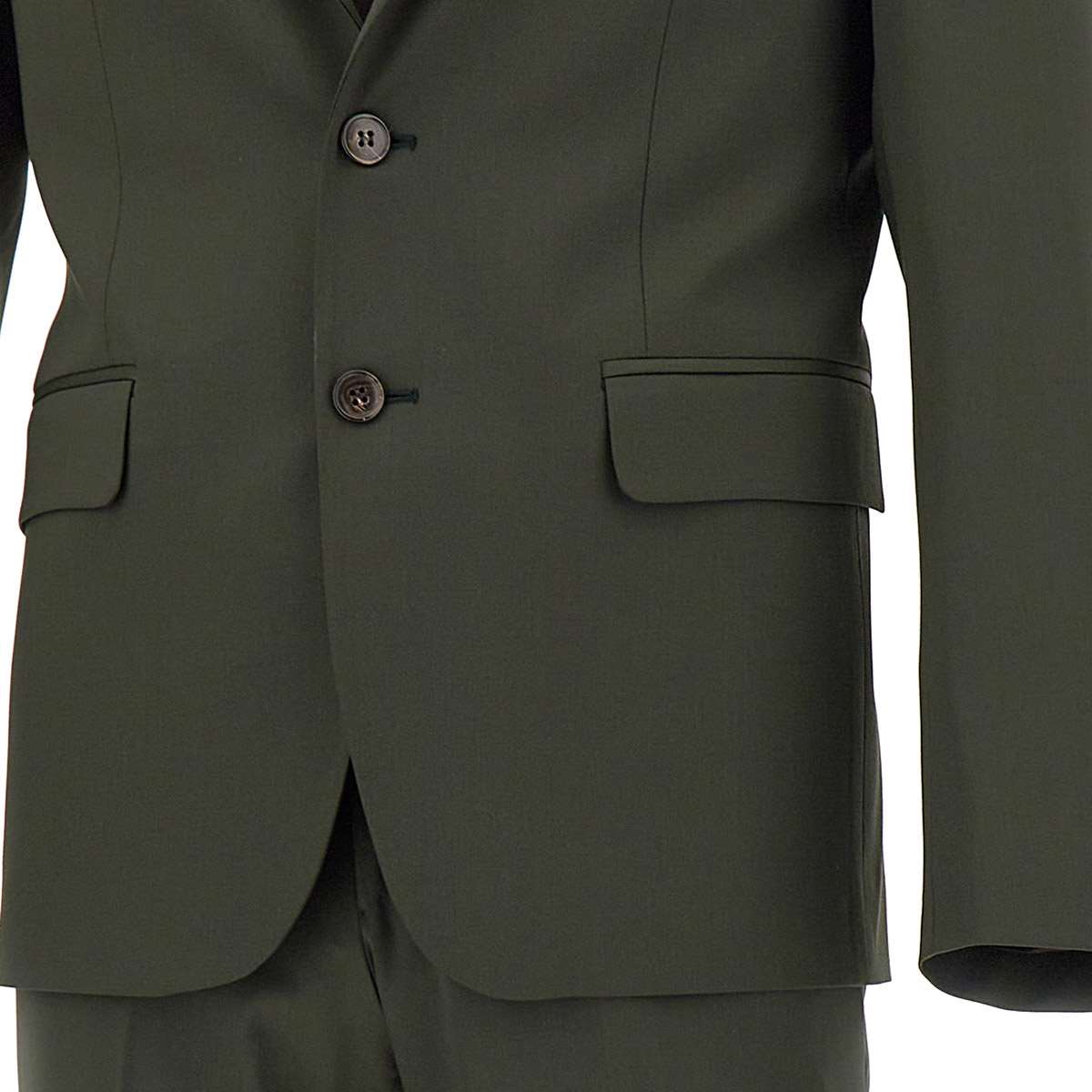 Shop Brian Dales Ga87 Suit Two-piece Cool Wool In Green