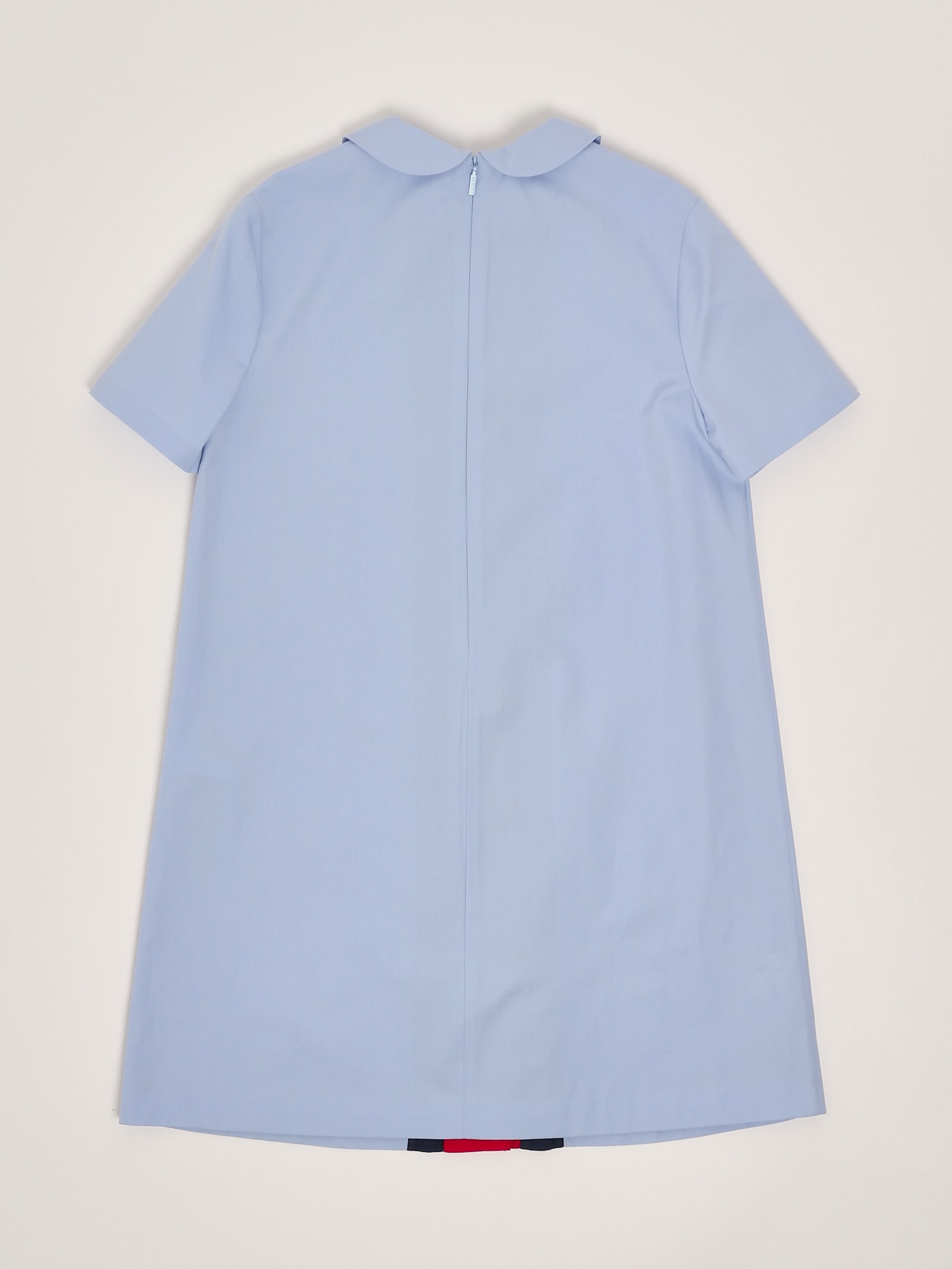 Gucci Cotton Poplin Dress In Celeste