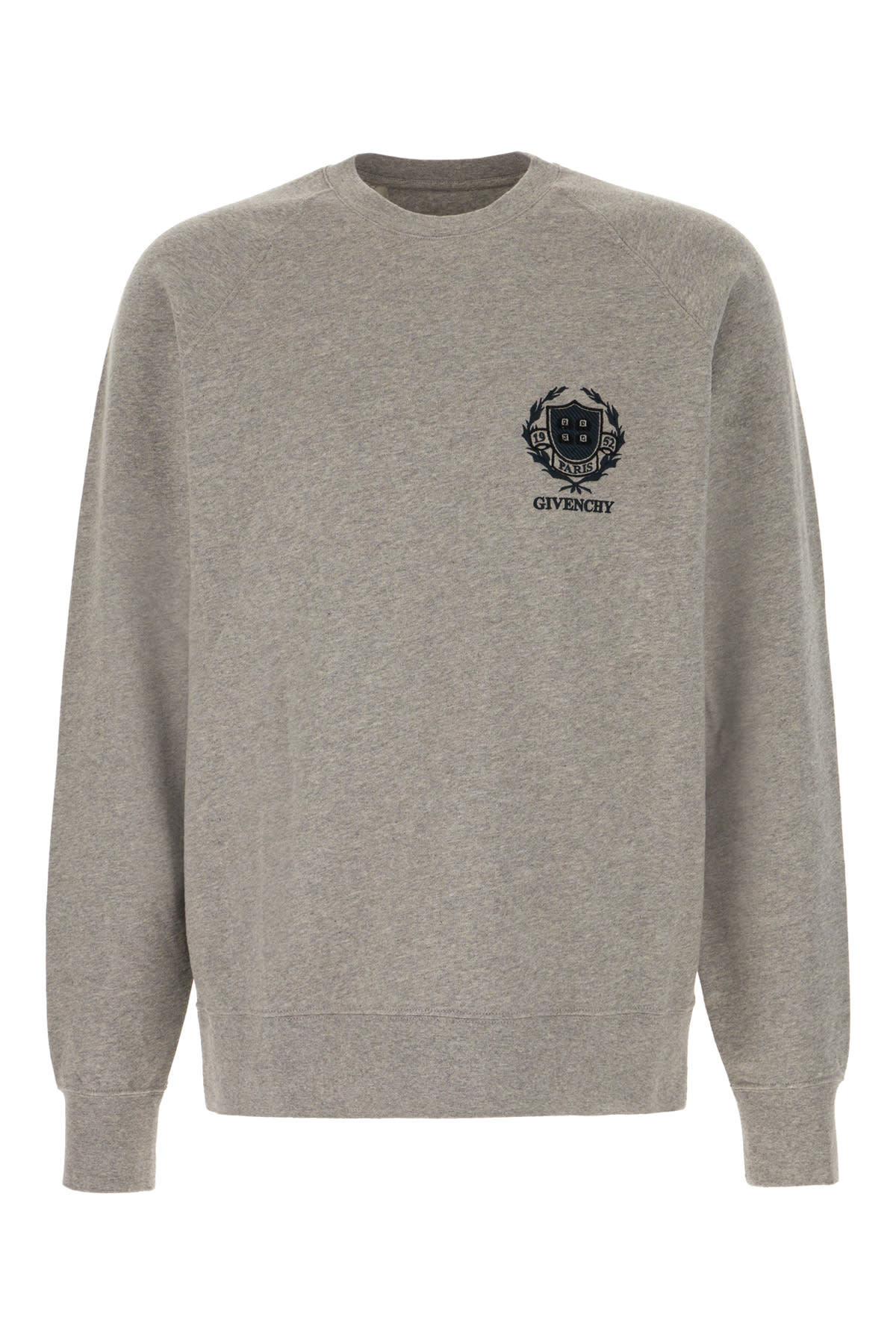 Givenchy Grey Cotton Sweatshirt In Gray